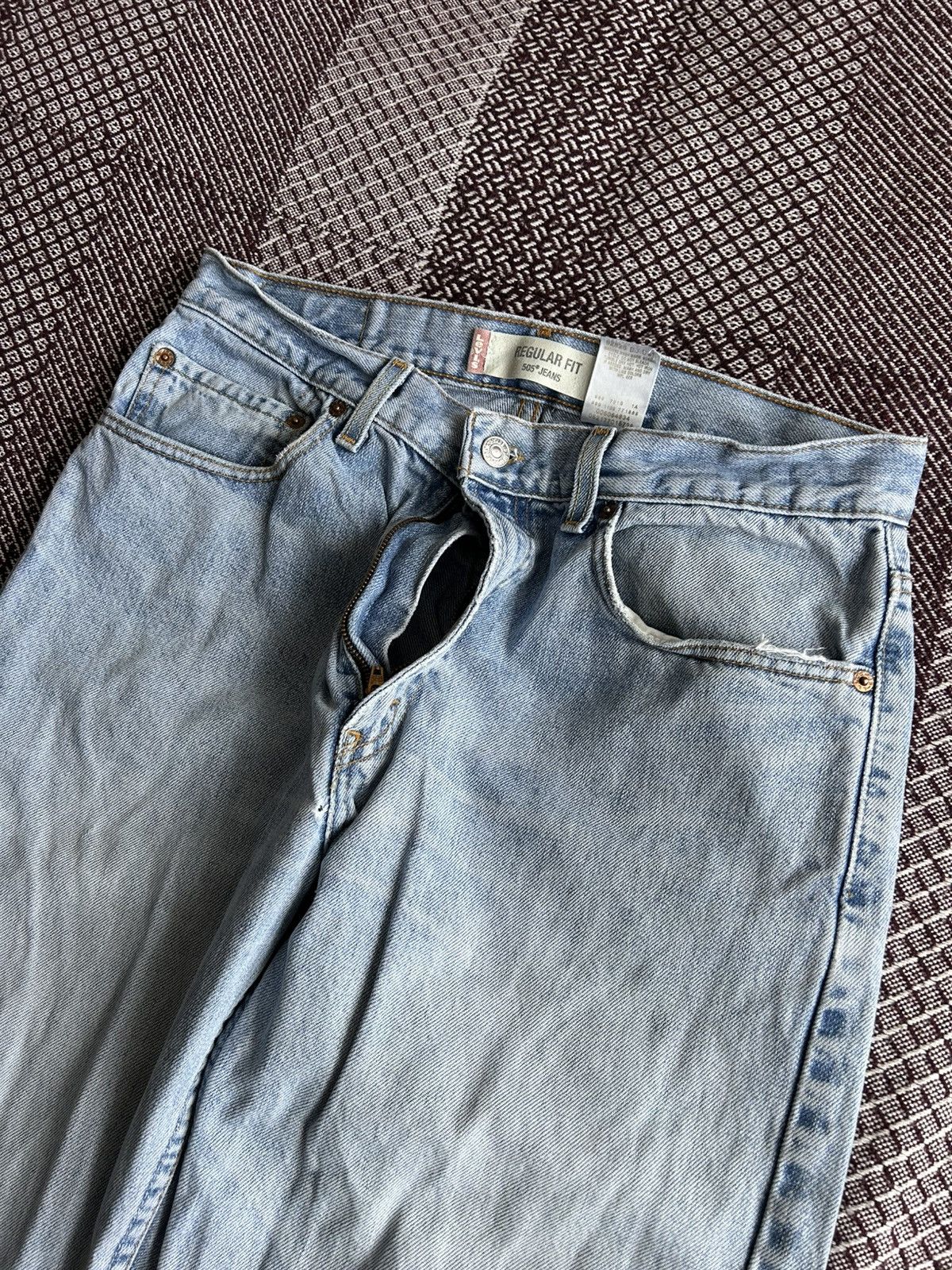 Levi's Vintage Levis 505 Jeans 90s Regular Fit Wash Denim Size W33 Size US 33 - 10 Thumbnail