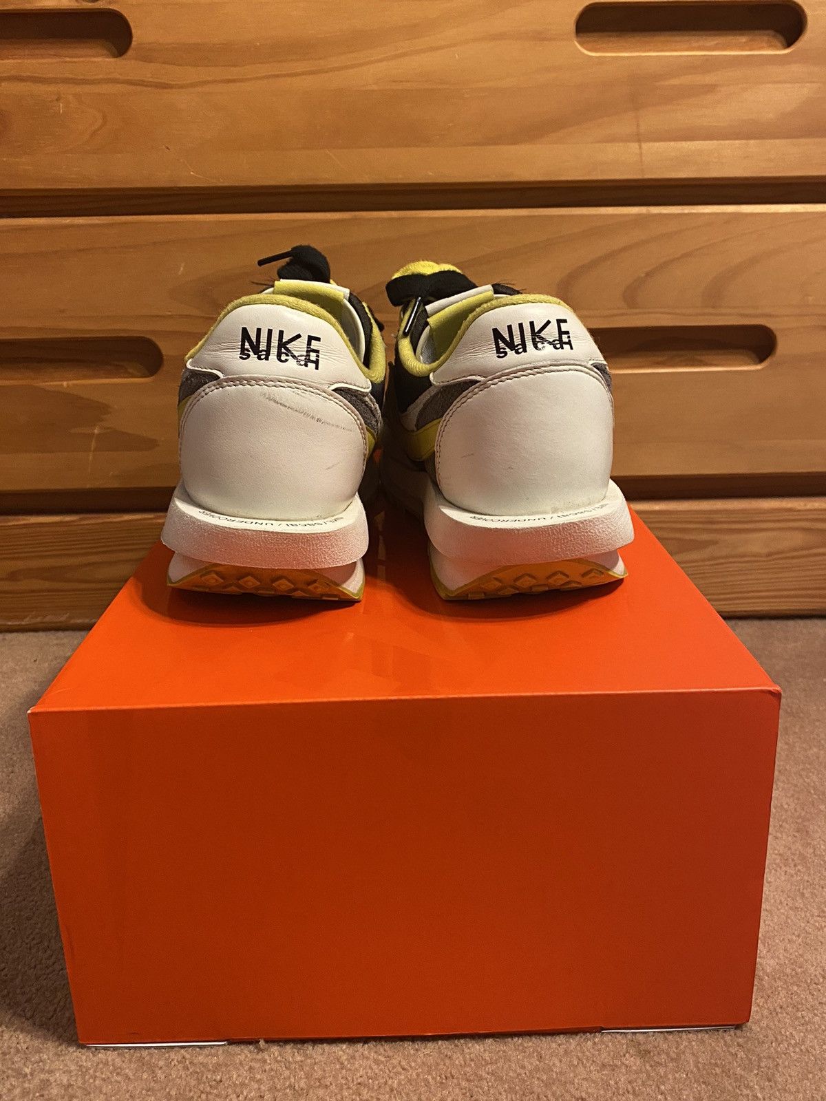 Nike × Sacai × Undercover Nike Sacai Undercover LDWaffle Bright Citron Size 11.5 Size US 11.5 / EU 44-45 - 4 Thumbnail