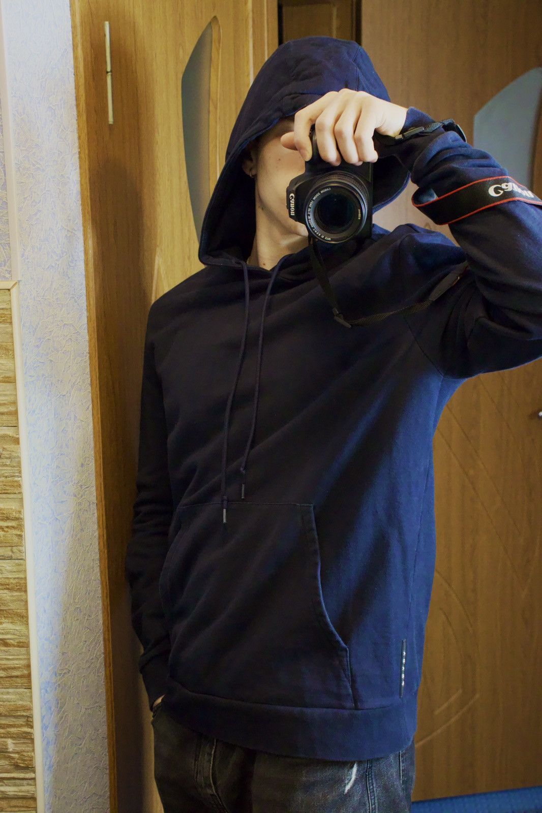 Prada Prada Luxury Black Tab Dark Blue Hoodie Rare Piece Size US XL / EU 56 / 4 - 2 Thumbnail