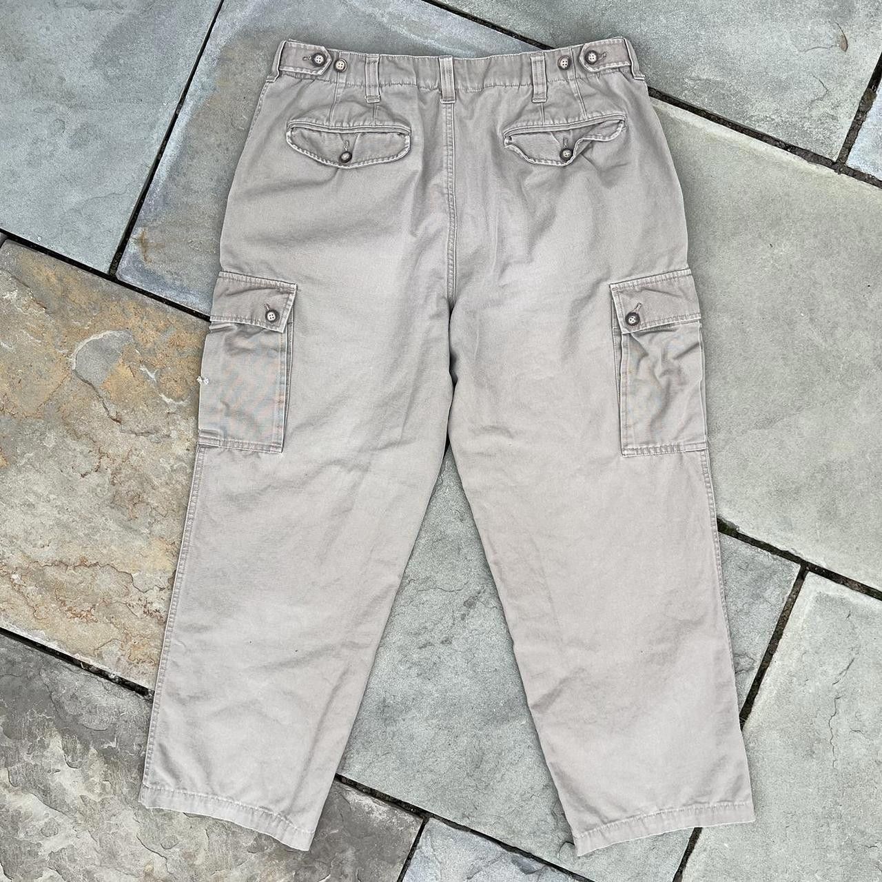 Fieldmaster Y2K Distressed Canvas Cargo Pants Size US 34 / EU 50 - 2 Thumbnail