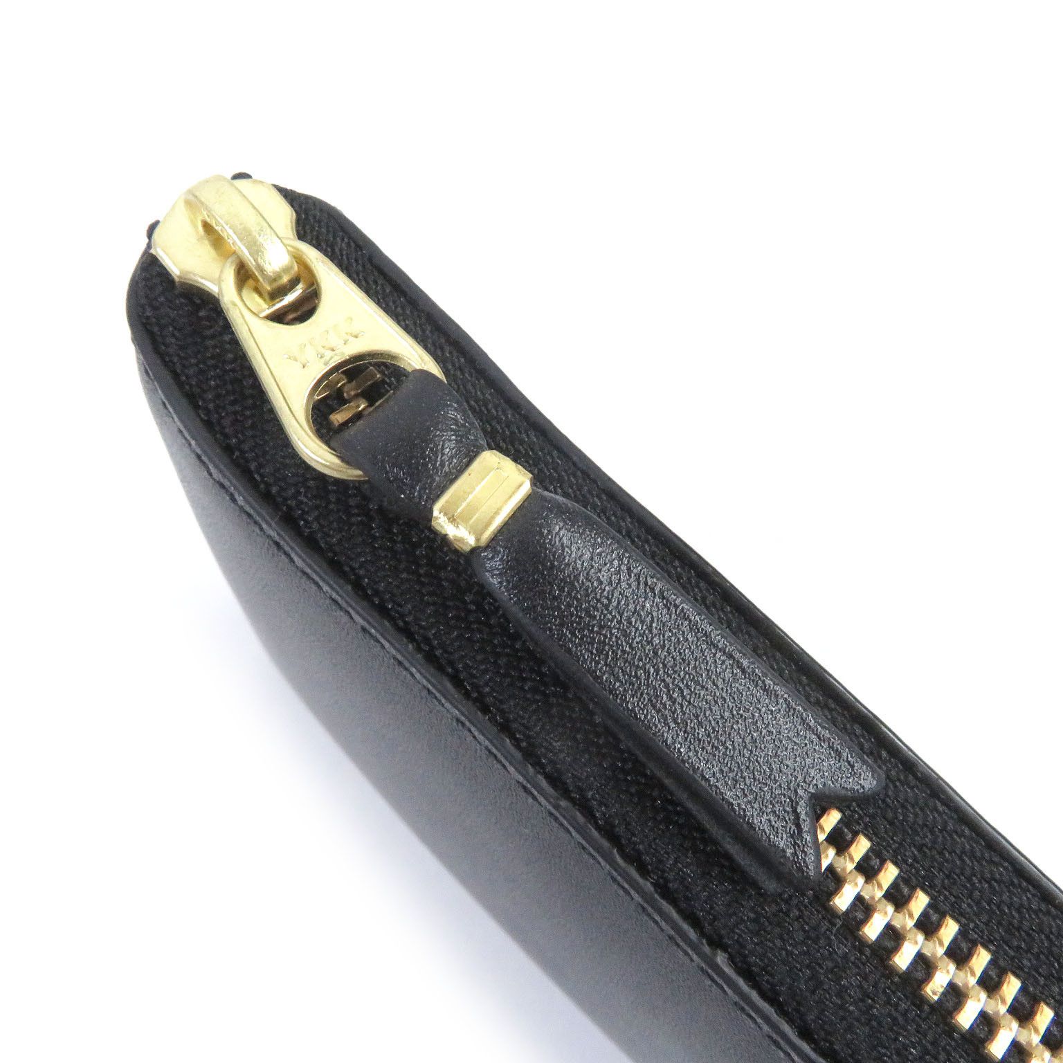 Comme des Garcons Wallet Plain Round Zipper Leather Compact Black Size ONE SIZE - 8 Thumbnail