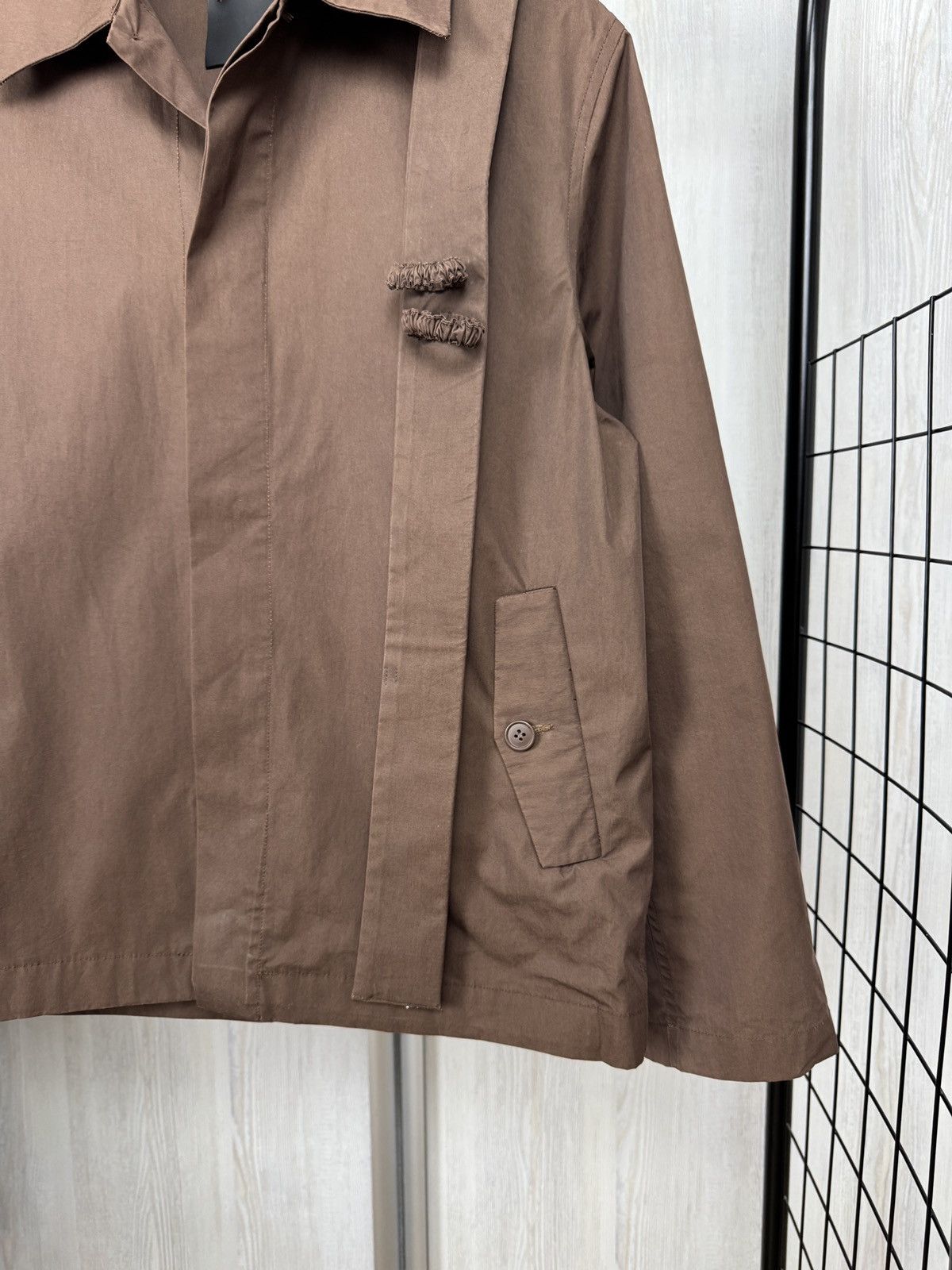 Craig Green Craig Green SS17 Asymmetrical Work Jacket Brown Size US S / EU 44-46 / 1 - 5 Thumbnail