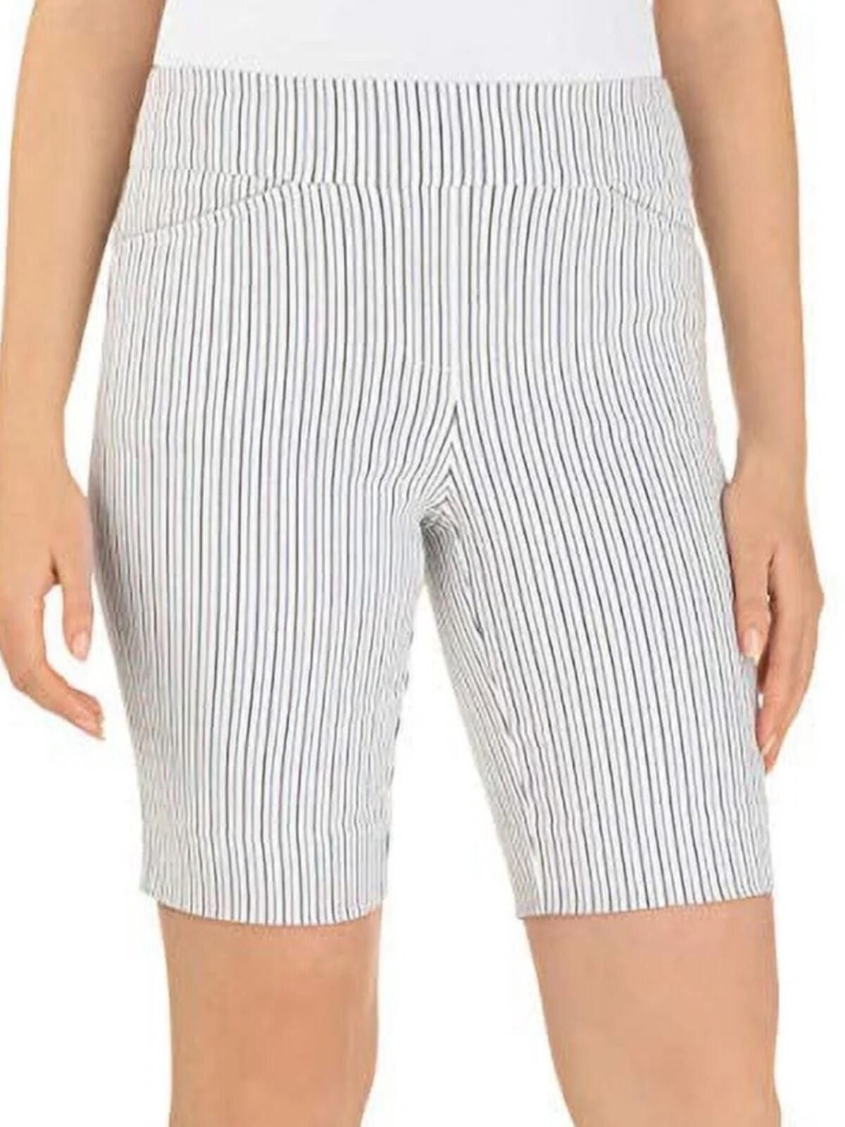 Other Hilary Radley / Stripe Bermuda Shorts / Blue White Striped Size 32" / US 10 / IT 46 - 1 Thumbnail