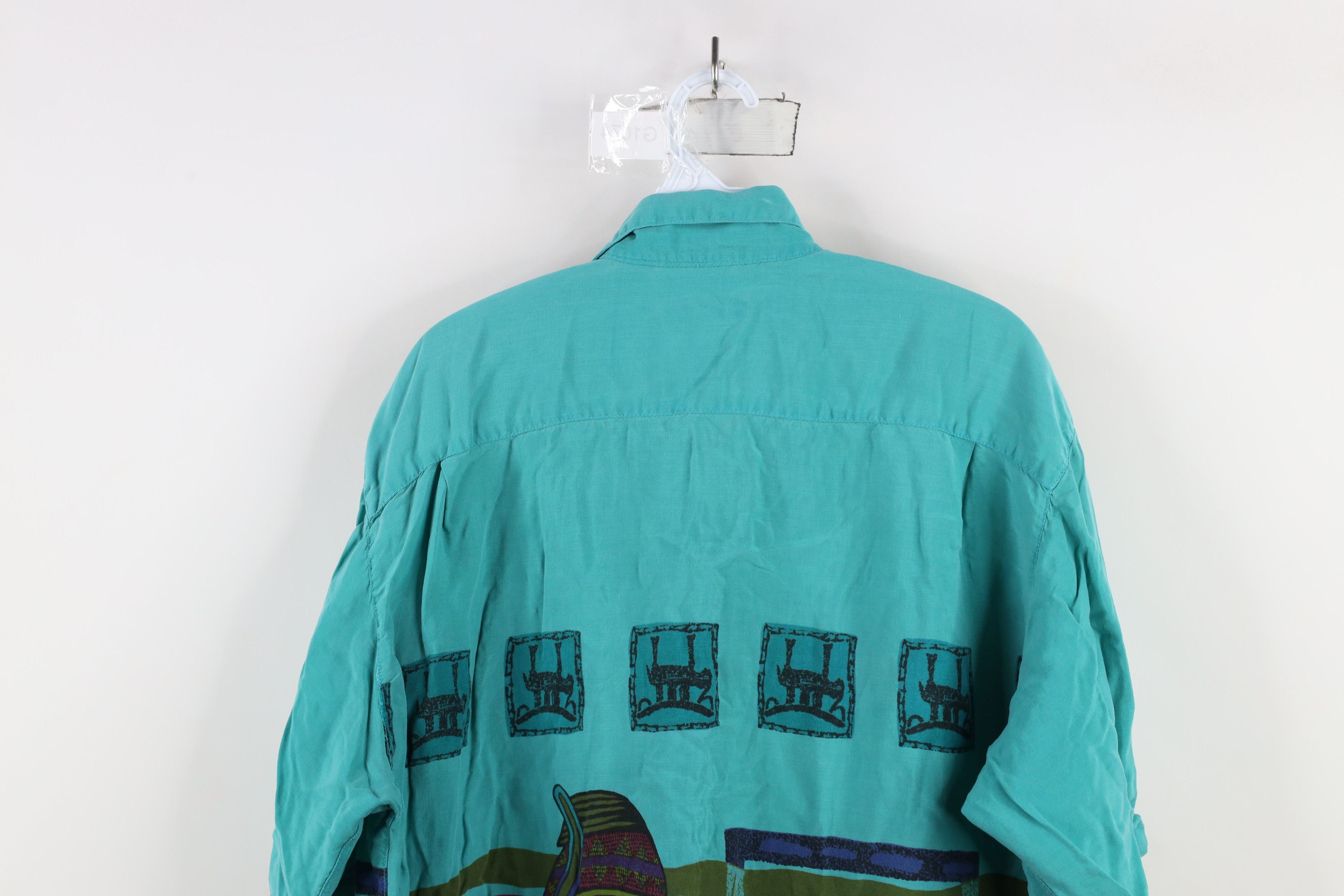 Vintage Vintage 90s Streetwear Collar Tribal Cave Art Button Shirt Size US M / EU 48-50 / 2 - 14 Thumbnail