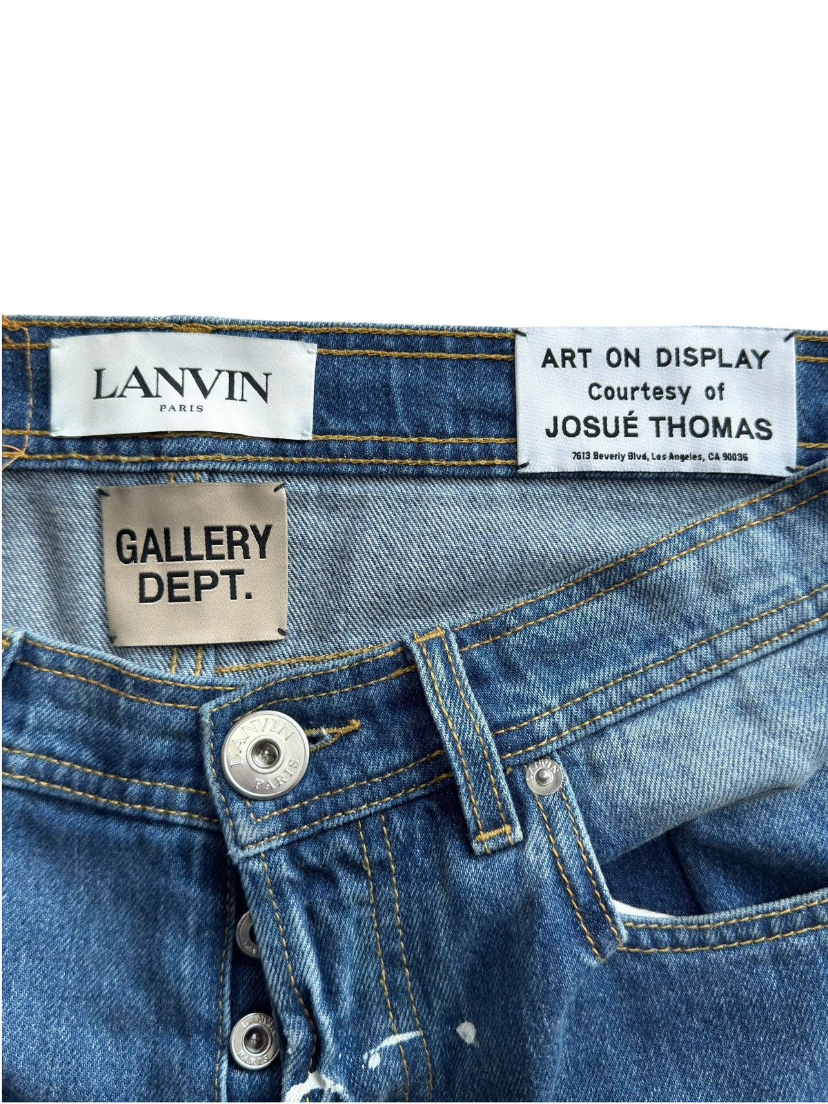 Gallery Dept. × Lanvin Gallery Dept Lanvin Flared Painter Denim Jeans Size US 32 / EU 48 - 7 Thumbnail