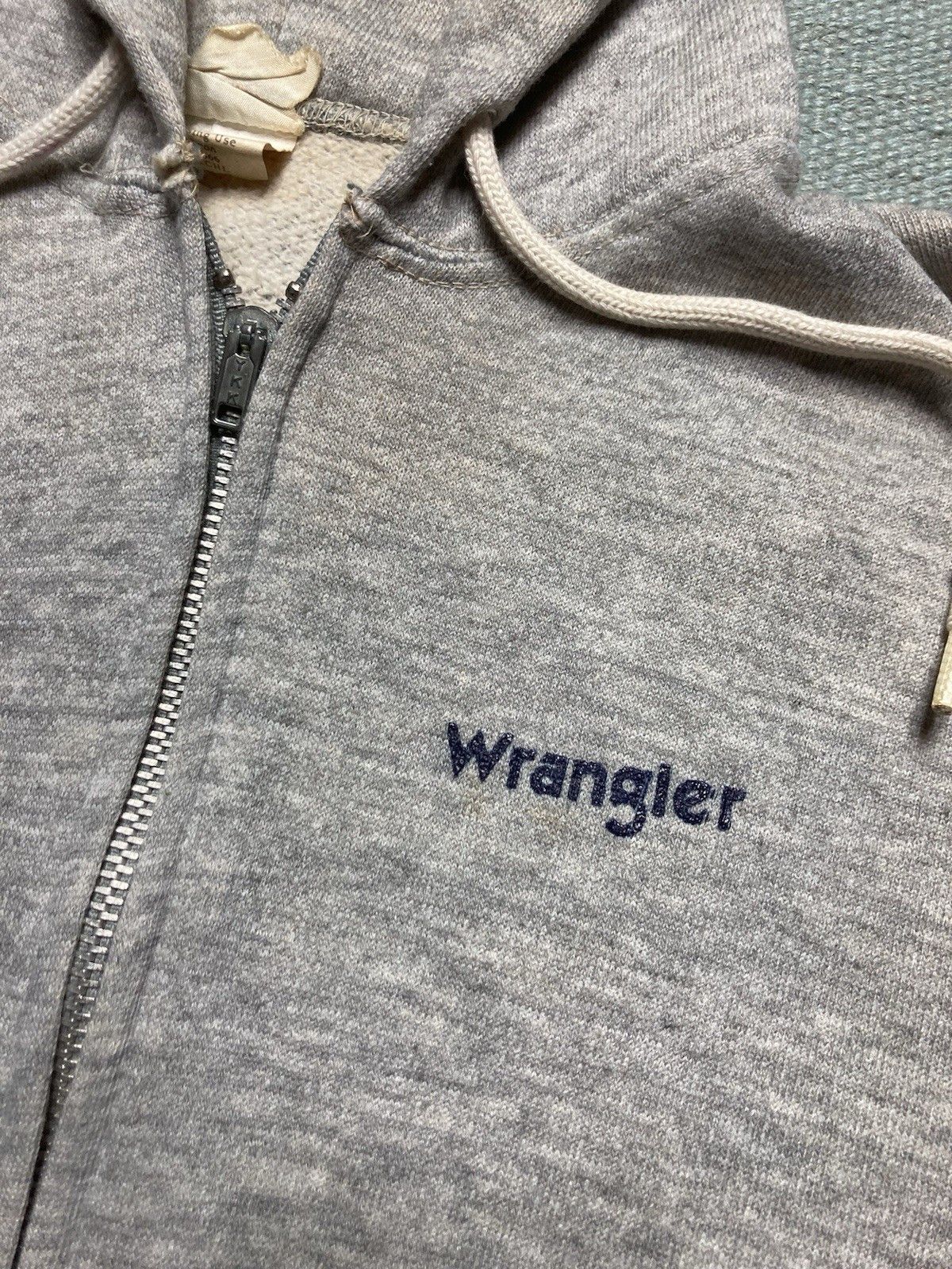 Vintage × Wrangler 70s wrangler hoodie tri blend zip heather gray adult S Size US S / EU 44-46 / 1 - 4 Thumbnail
