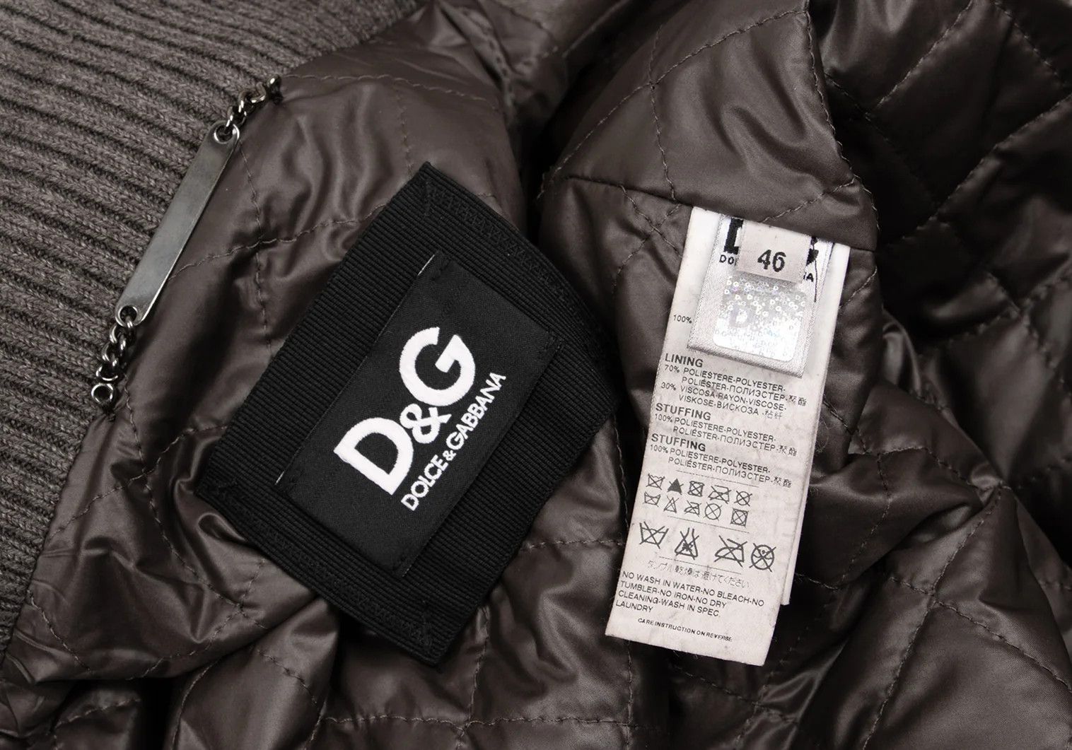 Dolce & Gabbana Pocket Design Quilted Lining Lambskin Leather Blouson Brown Size US S / EU 44-46 / 1 - 16 Thumbnail