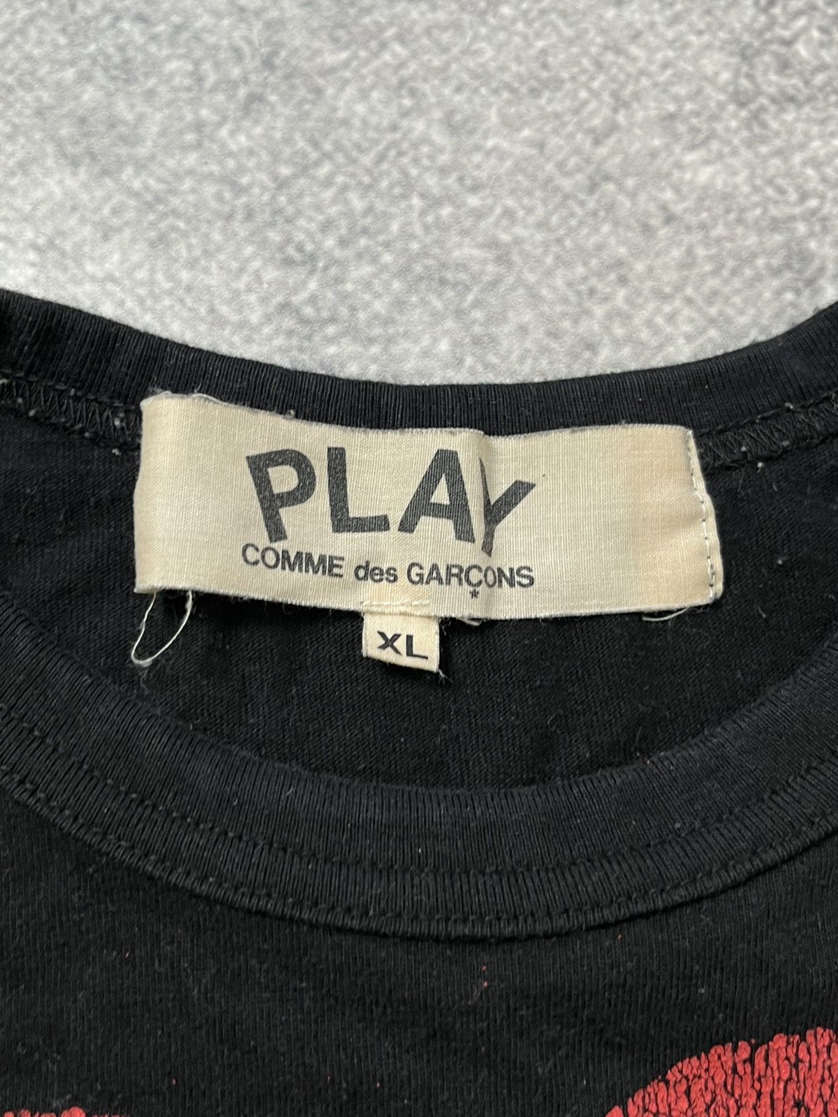 Comme des Garcons 🔥00'S COMME des GARÇONS PLAY VINTAGE T-SHIRT Y2K TEE Size US L / EU 52-54 / 3 - 4 Thumbnail