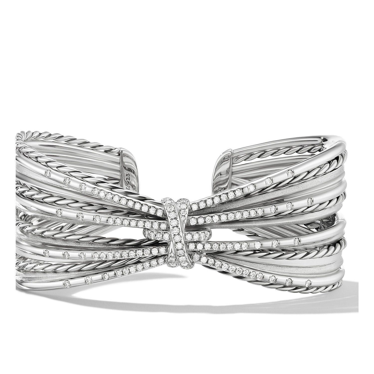 David Yurman o1w1db10526 B17188D Size:M/Bracelet in Silver with Diamond Size ONE SIZE - 1 Thumbnail