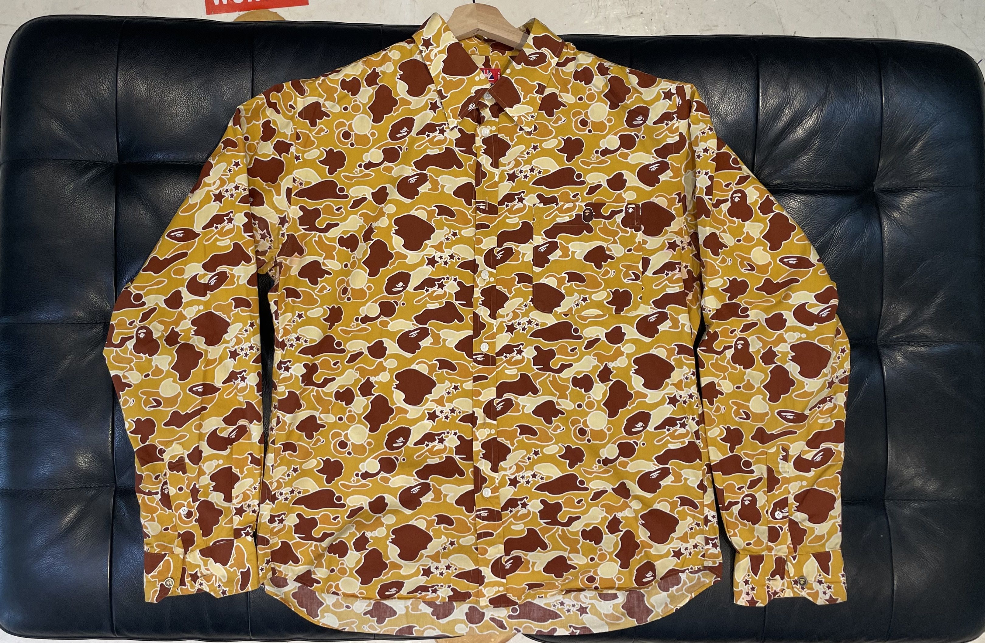Bape A Bathing Ape button-up Longsleeve shirt Men's XL Size US XL / EU 56 / 4 - 1 Thumbnail