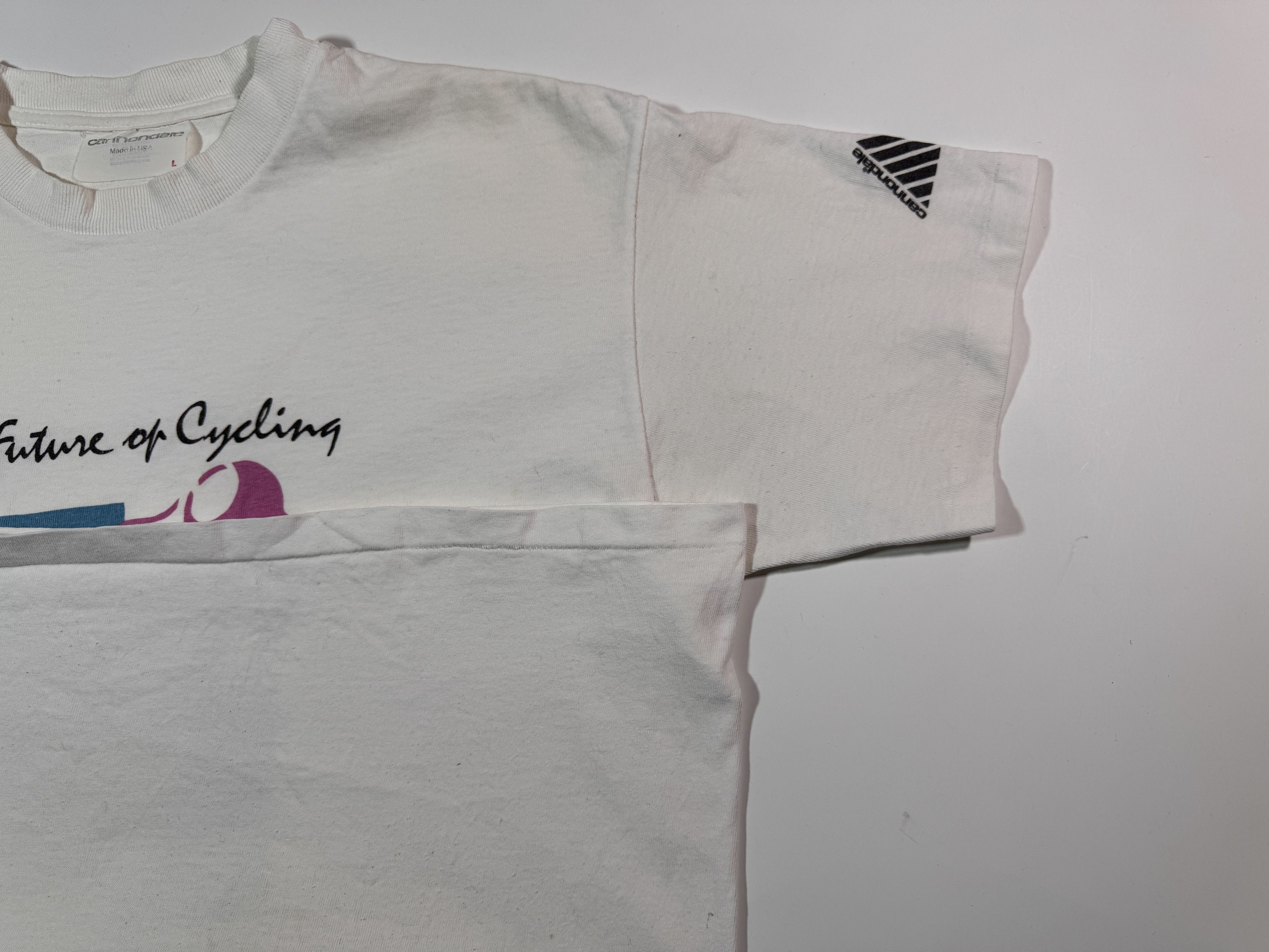 Vintage Vintage 1990 Cannondale T-shirt The Future of Cycling White Size US L / EU 52-54 / 3 - 4 Thumbnail