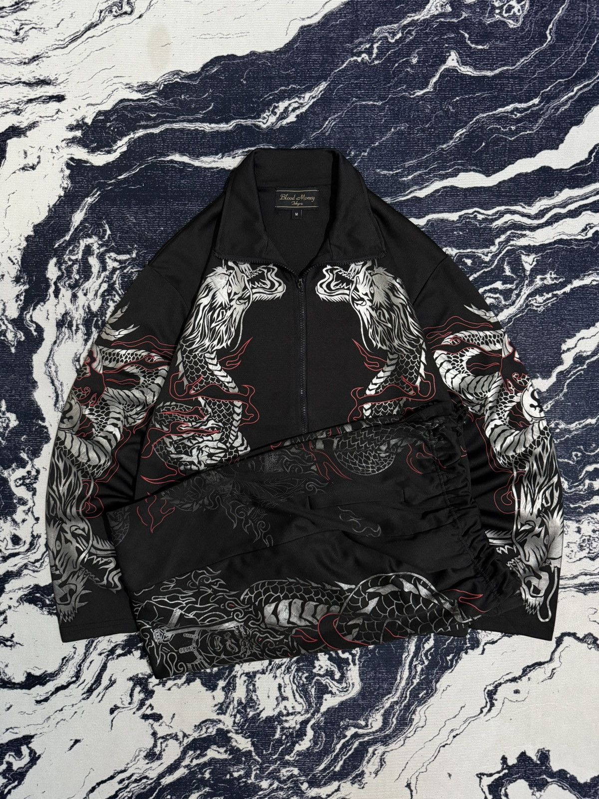 Japanese Brand Vintage blood money tokyo tracktop & trackpants Size US M / EU 48-50 / 2 - 1 Thumbnail
