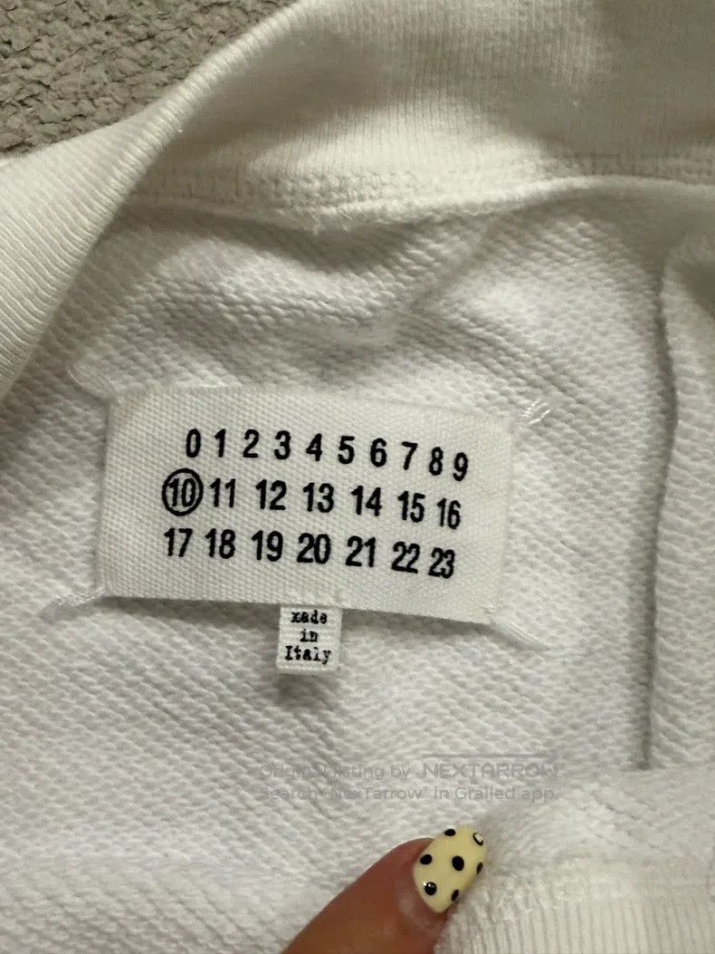 Maison Margiela Maison Margiela White sweatshirt Size US S / EU 44-46 / 1 - 2 Thumbnail