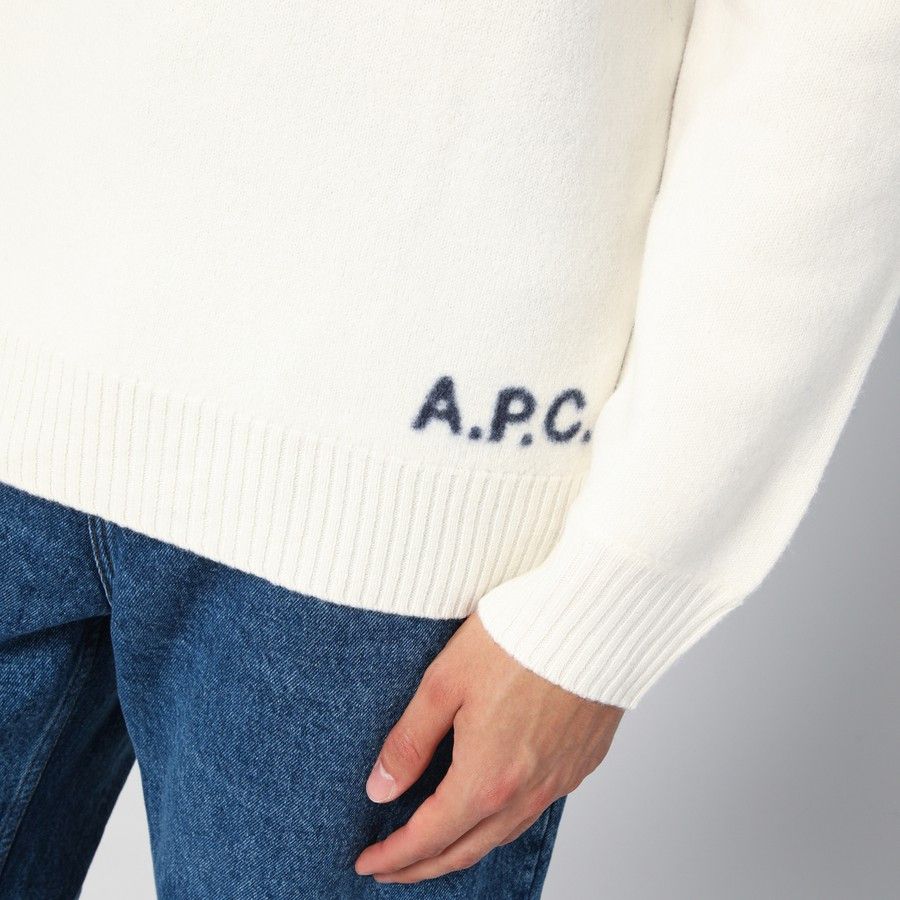 A.P.C. o1d2blof1224 Turtleneck Sweater in Ecru Size US M / EU 48-50 / 2 - 4 Thumbnail
