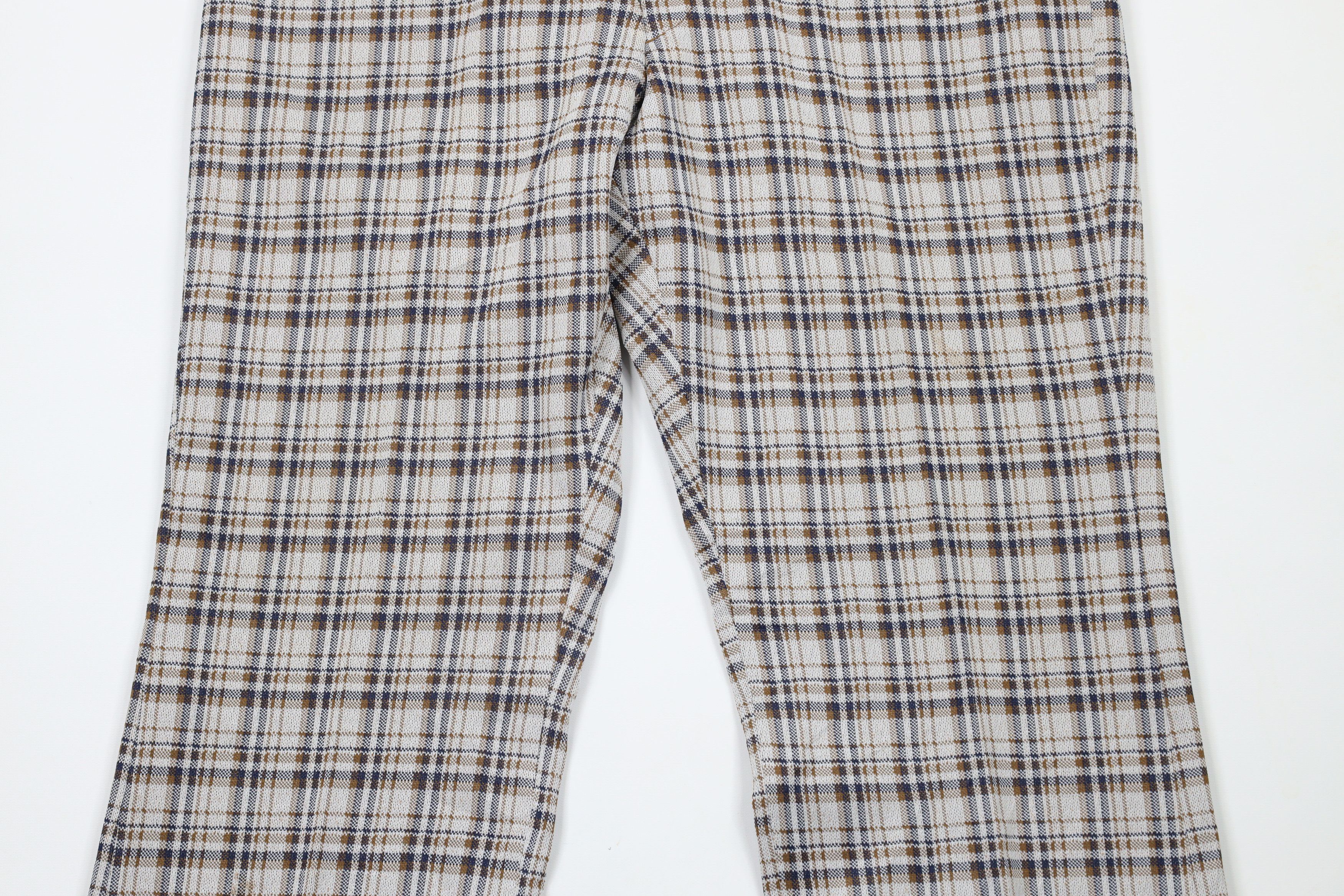 Vintage Vintage 70s Streetwear Wide Leg Bell Bottoms Pants Plaid USA Size US 36 / EU 52 - 3 Thumbnail