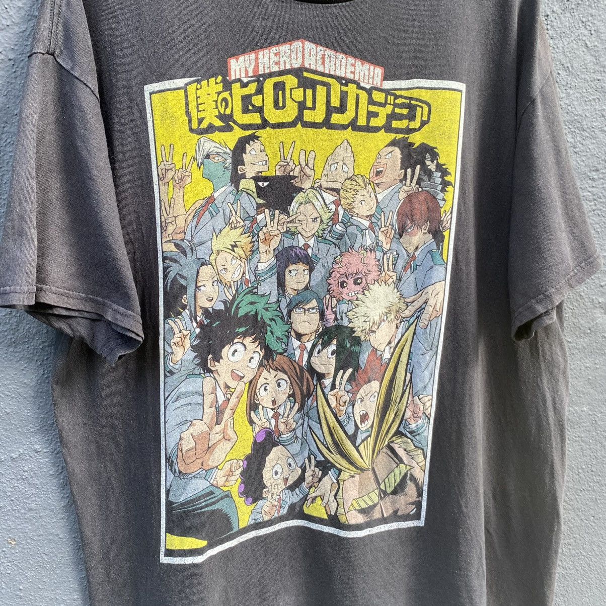 Anime Thrashed Faded My Hero Academia Anime Tee Size US XL / EU 56 / 4 - 2 Thumbnail