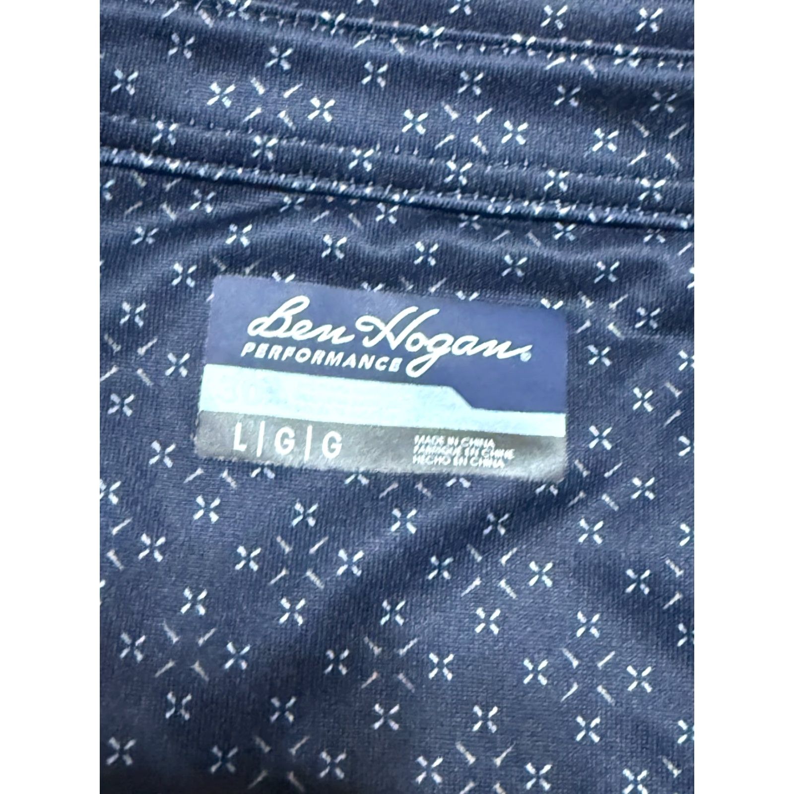 Hogan Ben Hogan Shirt Men's Large Polo Shirt Short Sleeve Blue White Polo Casual Sports Modern Mens Size US L / EU 52-54 / 3 - 5 Thumbnail
