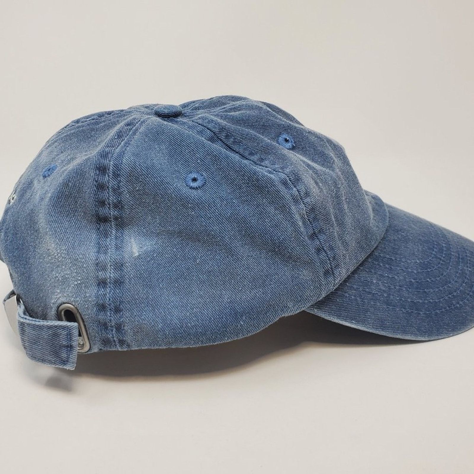 Disney Parks Mickey Mouse Denim Distressed Dad Hat display picture 2