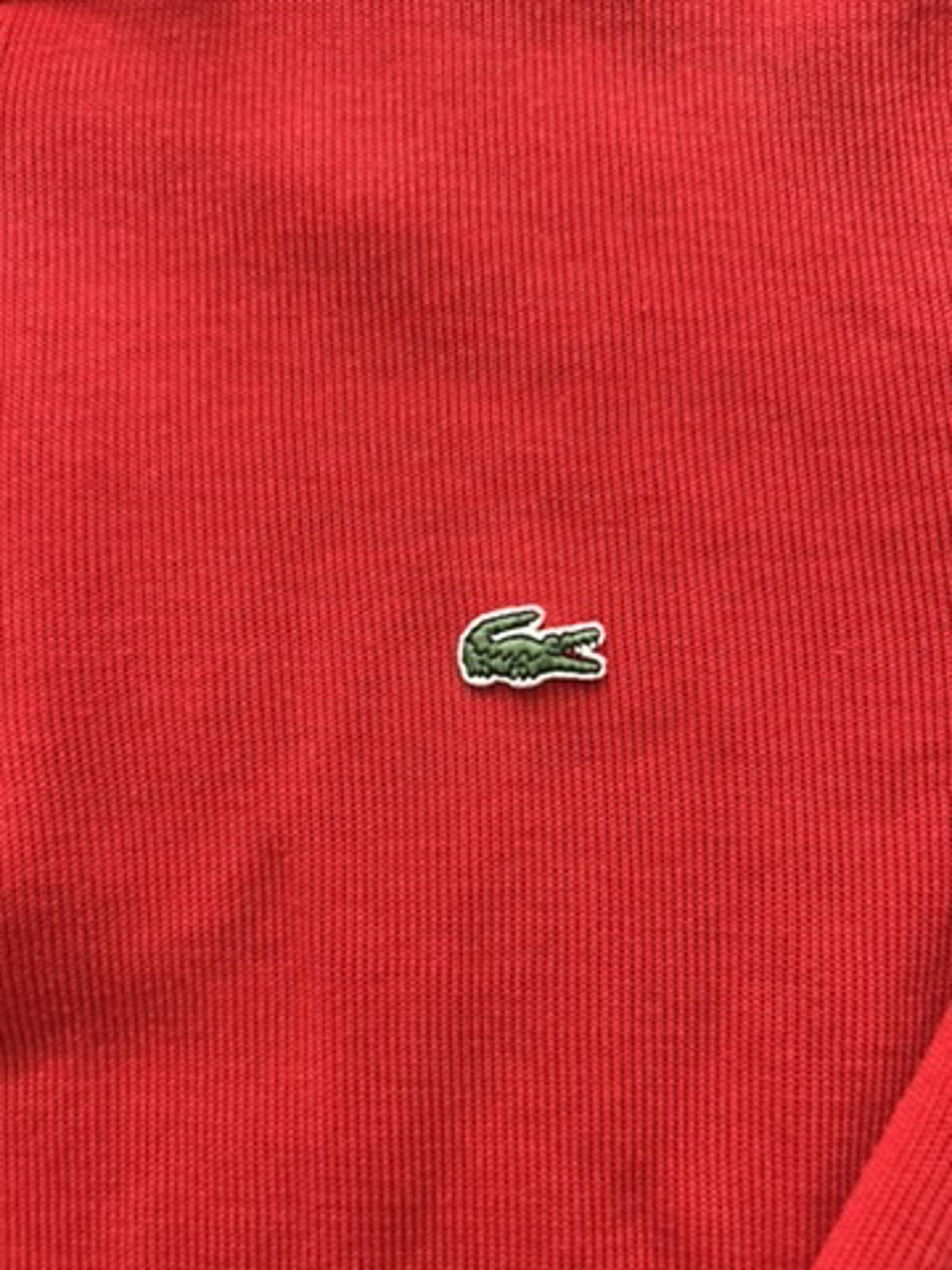 Lacoste Lacoste Red Quarter-Zip Sweatshirt Size US XL / EU 56 / 4 - 3 Thumbnail
