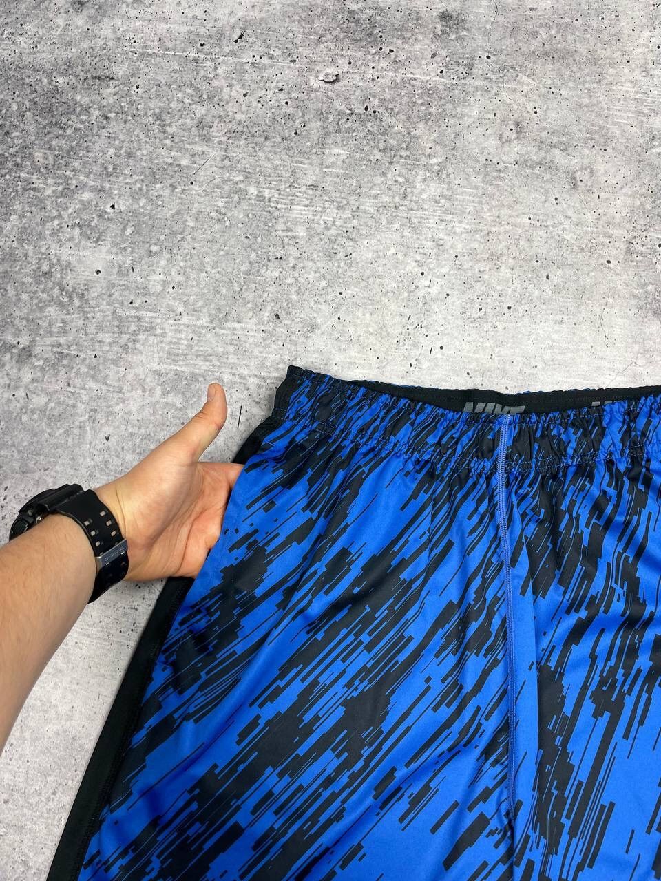 Nike Vintage Nike Y2K Style Drill Blue Wide Leg Casual Rap Shorts Size US 32 / EU 48 - 8 Thumbnail