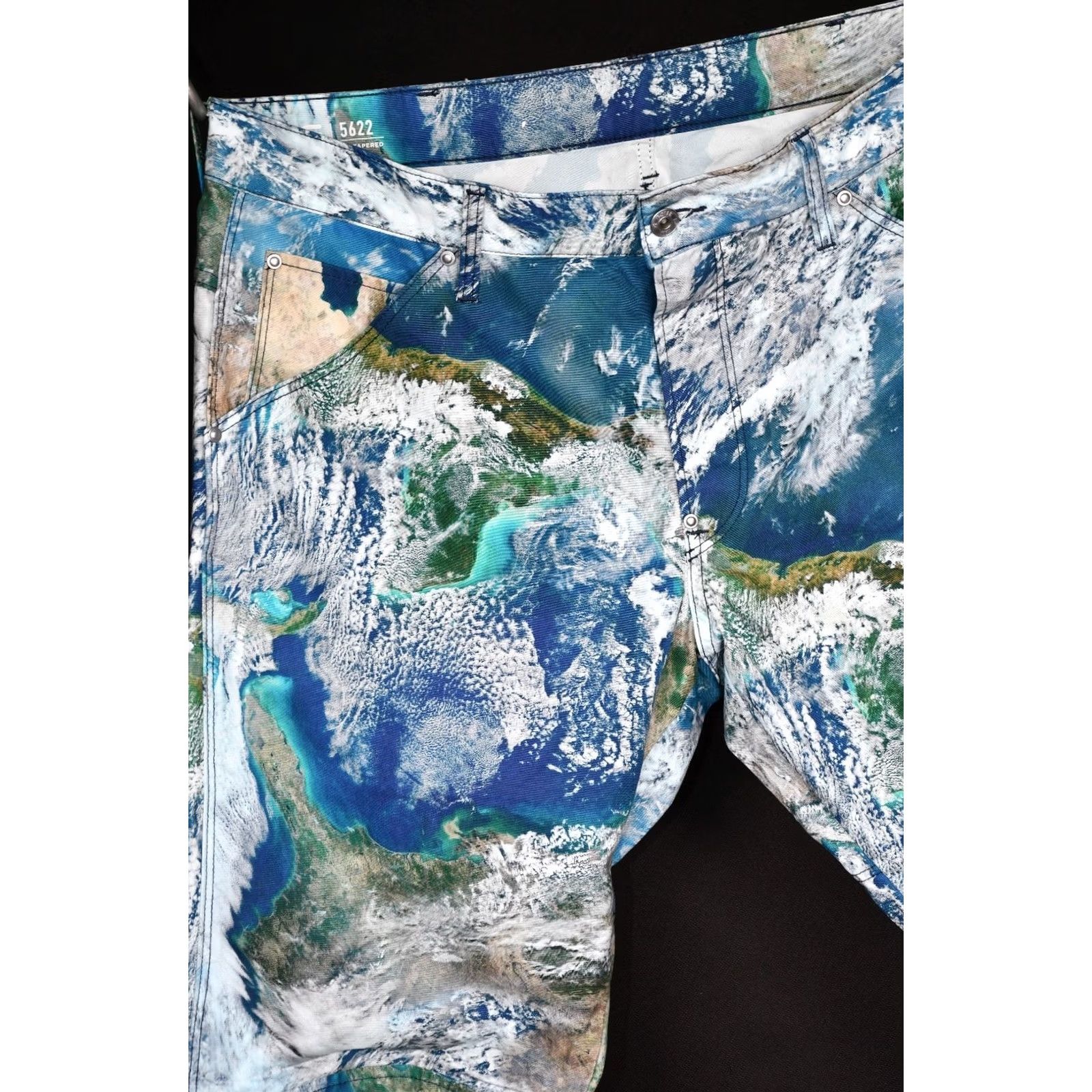 G-Star G-Star Raw Pharrell Williams 5622 Tapered Earth Camouflage Jeans Mens W36 L34 Size US 36 / EU 52 - 4 Thumbnail