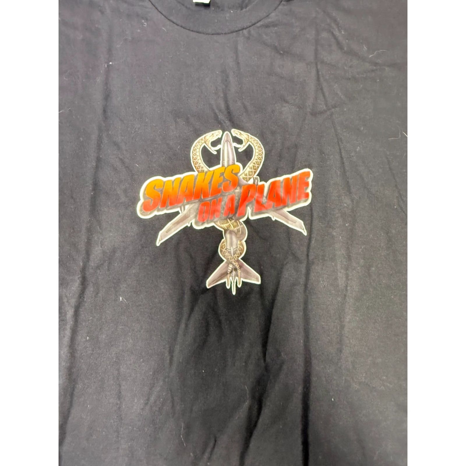 American Apparel VINTAGE American Apparel Snakes On A Plane T-Shirt XL Black Men Movie Promo 2006 Collectible Mens Shirt Size US XL / EU 56 / 4 - 2 Thumbnail