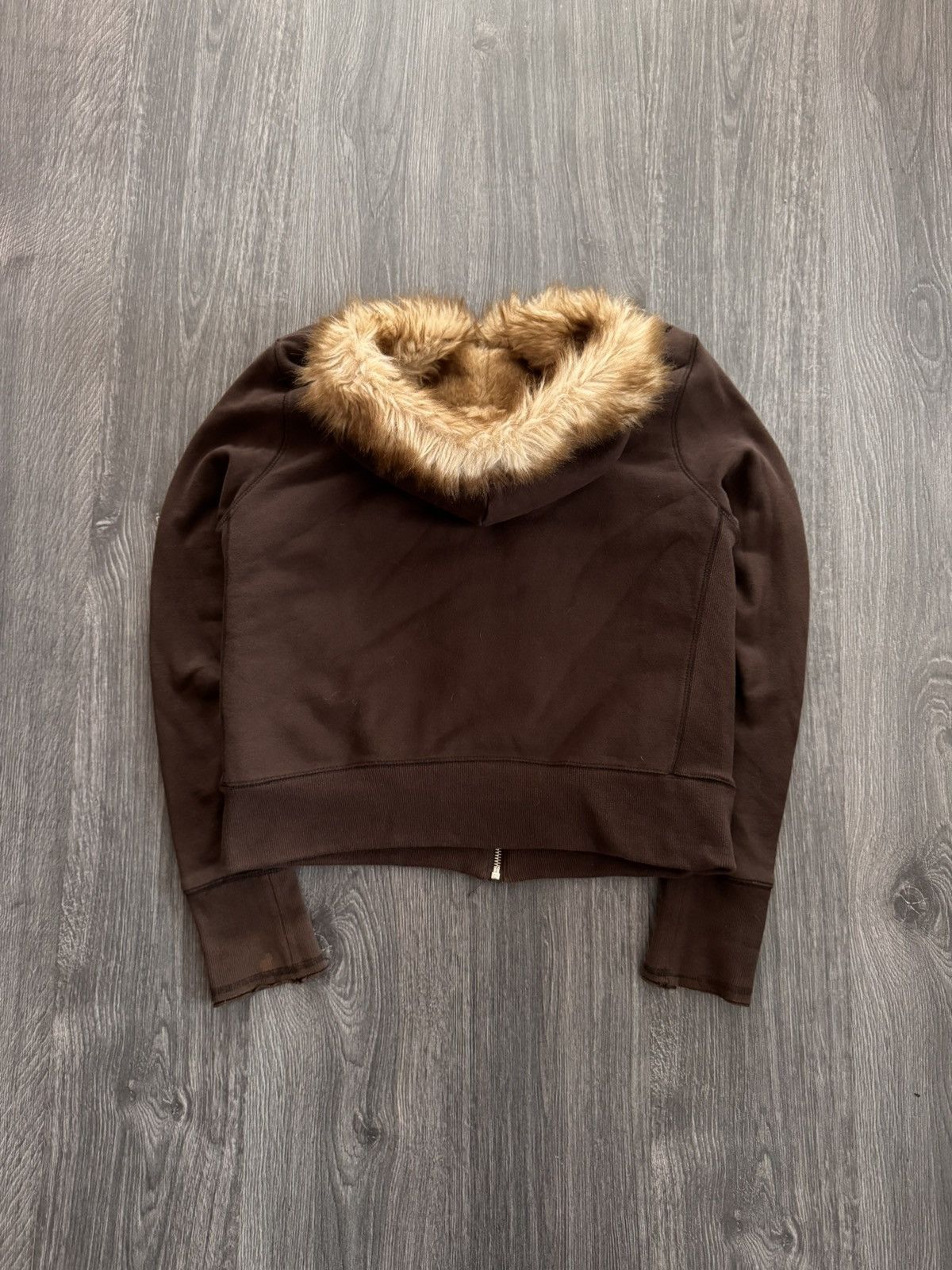 Vintage Vintage NRHA Brown Cropped Fur Hoodie Size US S / EU 44-46 / 1 - 8 Thumbnail