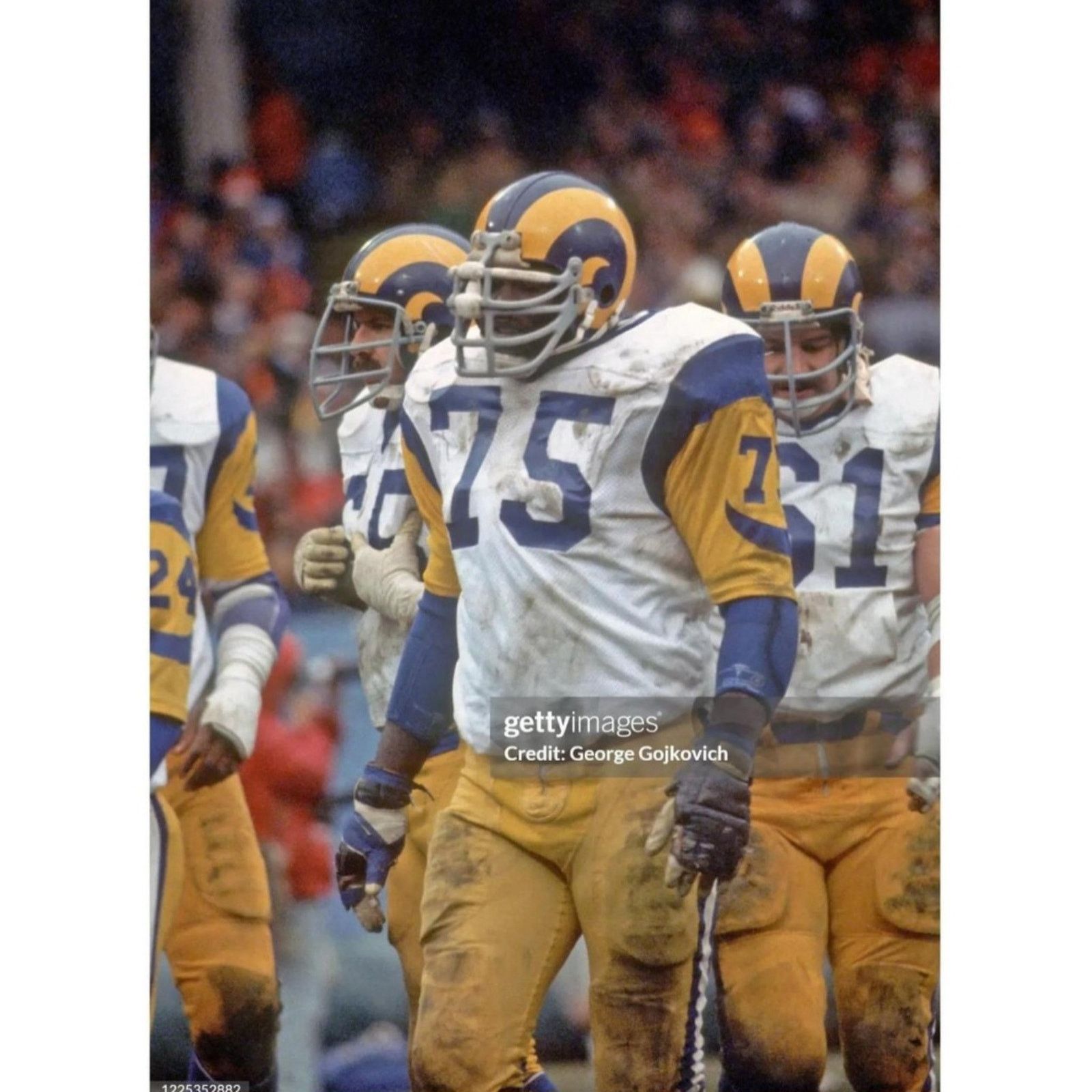 NFL Vtg 70s LA Rams John Williams Game Worn Sideline Jacket NFL Size US XXL / EU 58 / 5 - 5 Thumbnail