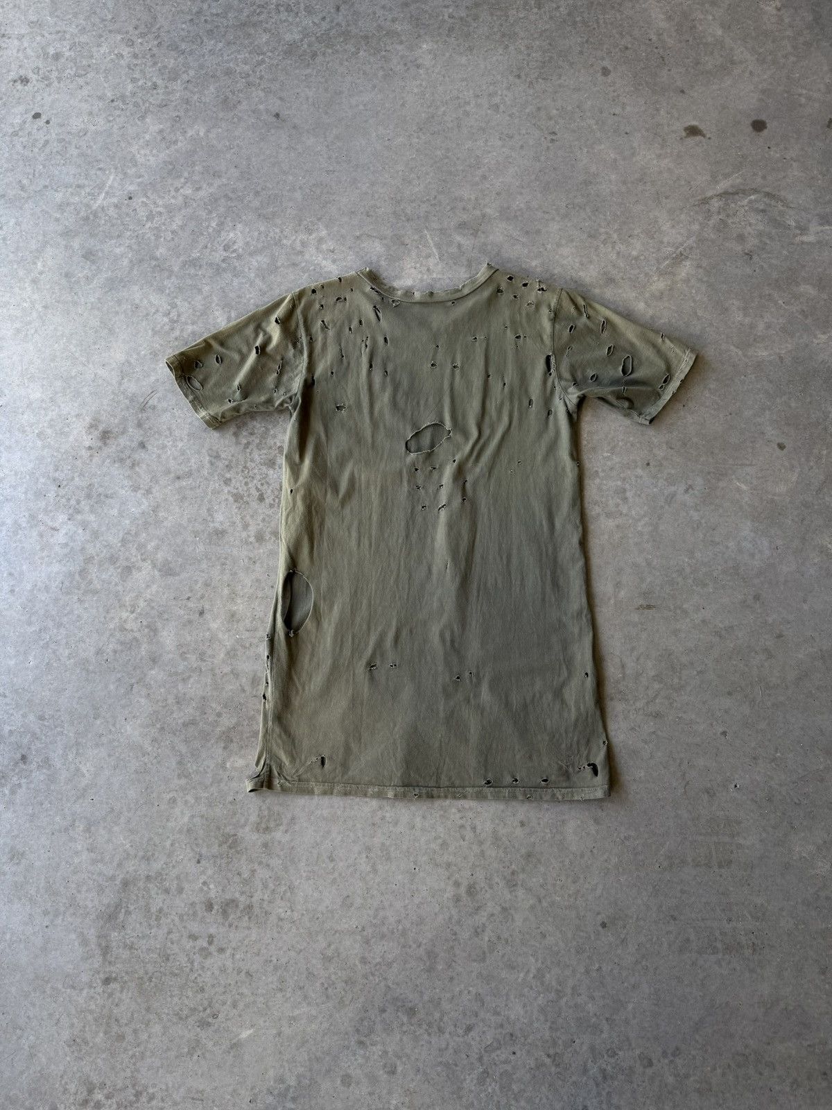 Balmain Balmain SS10 Bullet / Destroyed Military Shirt Decarnin Size US XS / EU 42 / 0 - 4 Thumbnail