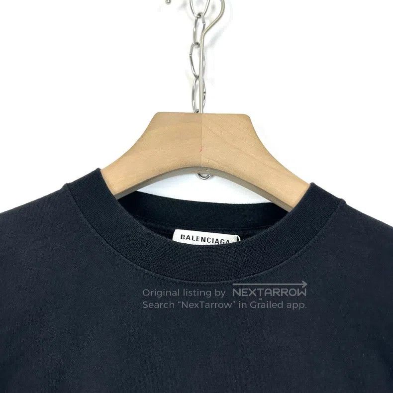 Balenciaga Balenciaga Black Studs Double B Lock Logo Short Sleeve Size US XXS / EU 40 - 3 Thumbnail
