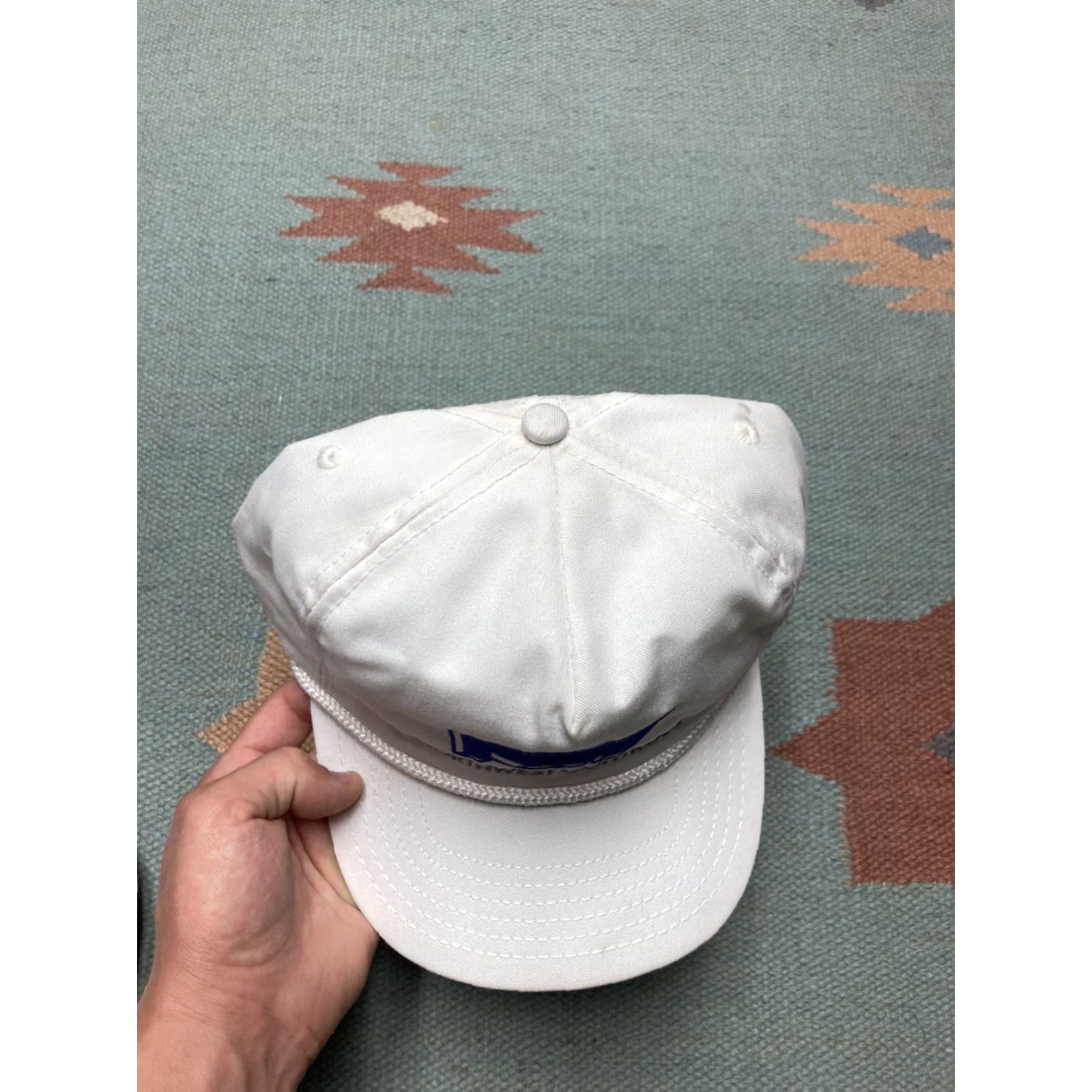 Vintage VINTAGE Northwest Controls Hat Strapback Cap HVAC Oklahoma Made in USA NOS Men Adjustable White USA Strapback Cap Men Size ONE SIZE - 3 Thumbnail