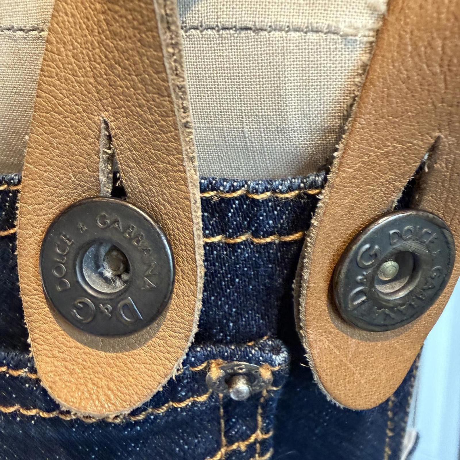 Dolce & Gabbana Dolce & Gabbana Denim Overall Skirt RARE Vintage Y2K Size S Size 28" / US 6 / IT 42 - 3 Thumbnail