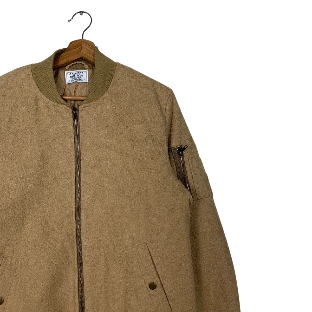 Japanese Brand PROJECT EDITION Bomber Jacket #2131-C94 Size US L / EU 52-54 / 3 - 4 Thumbnail