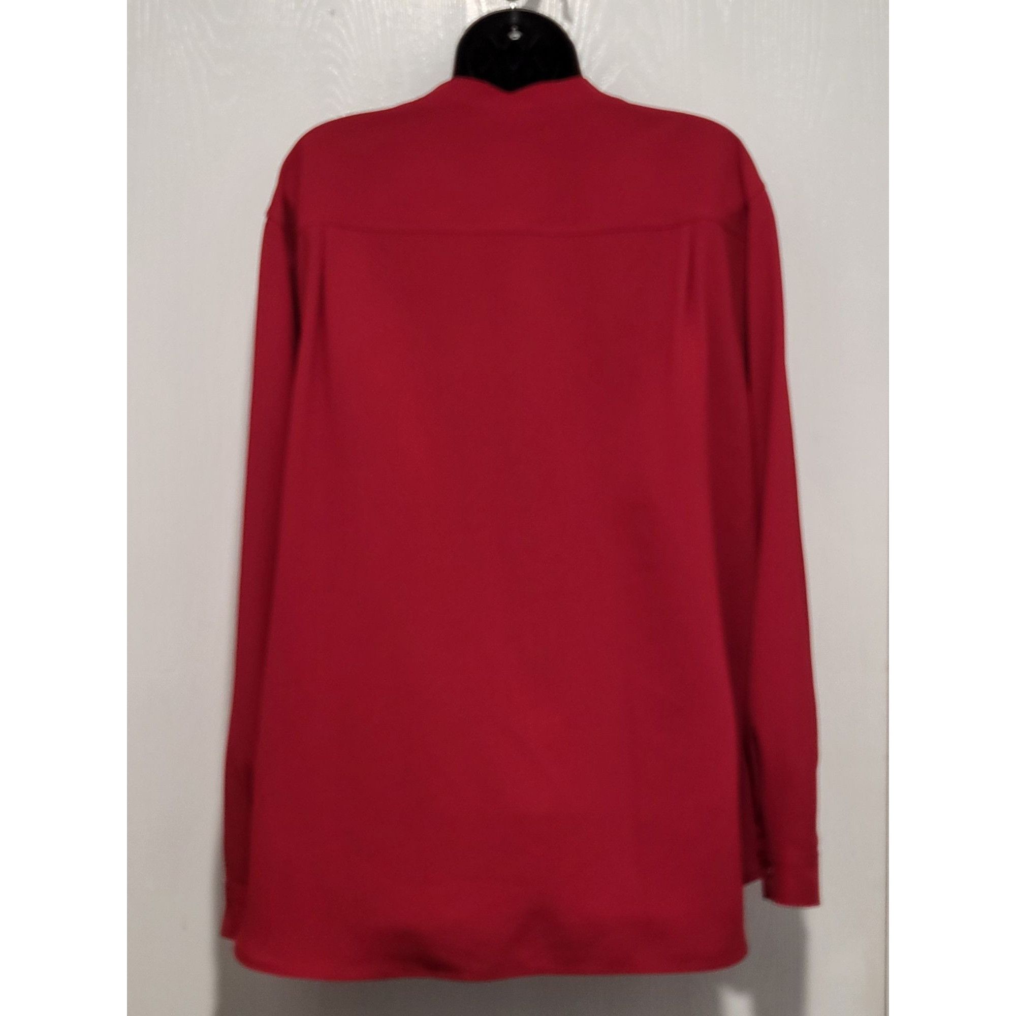 Nine West Nine West Blouse Women Sz 3XL Red Plus Size Festive Active B Size 3XL / US 20-22 - 2 Thumbnail