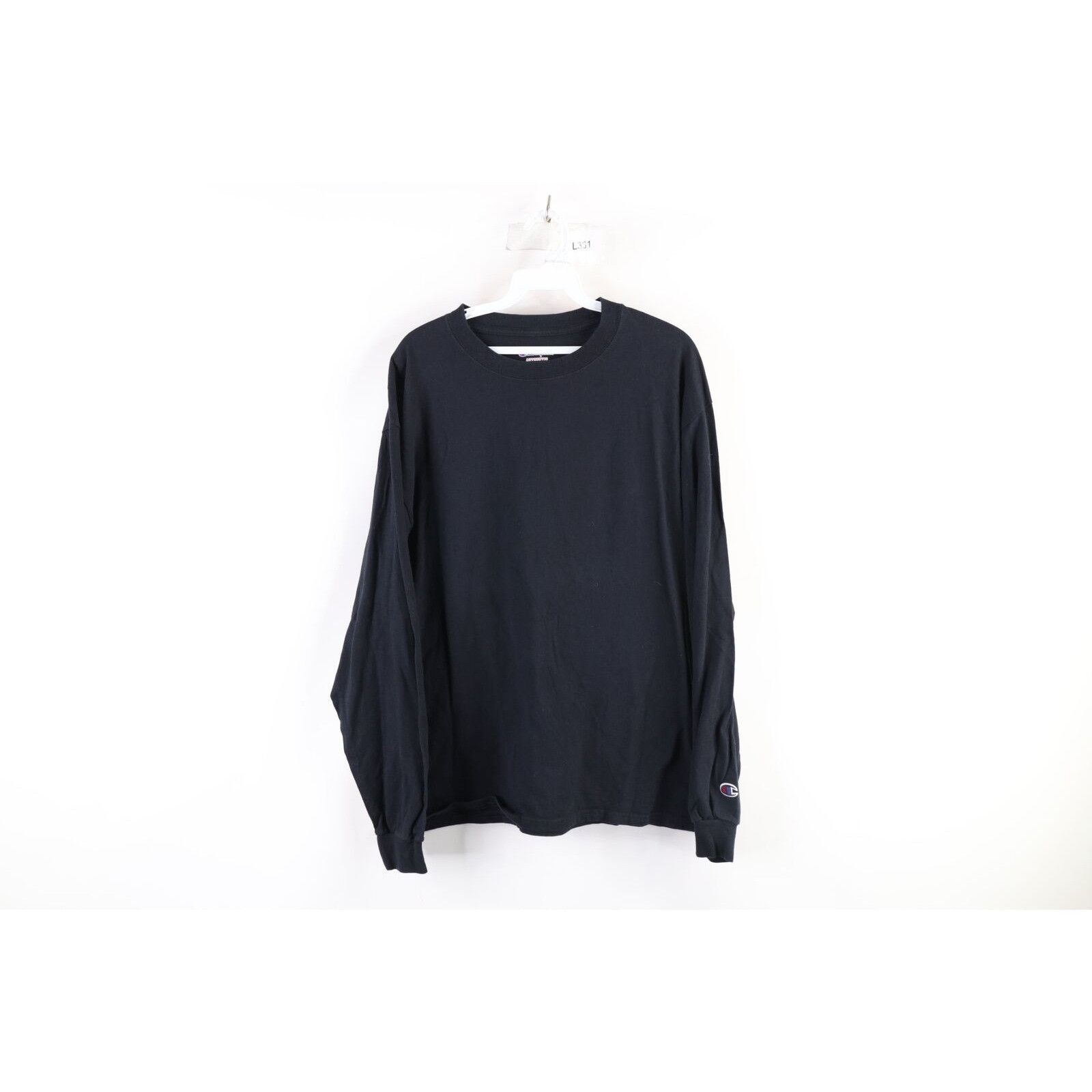 Champion × Vintage Vintage Champion Faded Long Sleeve T-Shirt Black Size US L / EU 52-54 / 3 - 1 Thumbnail
