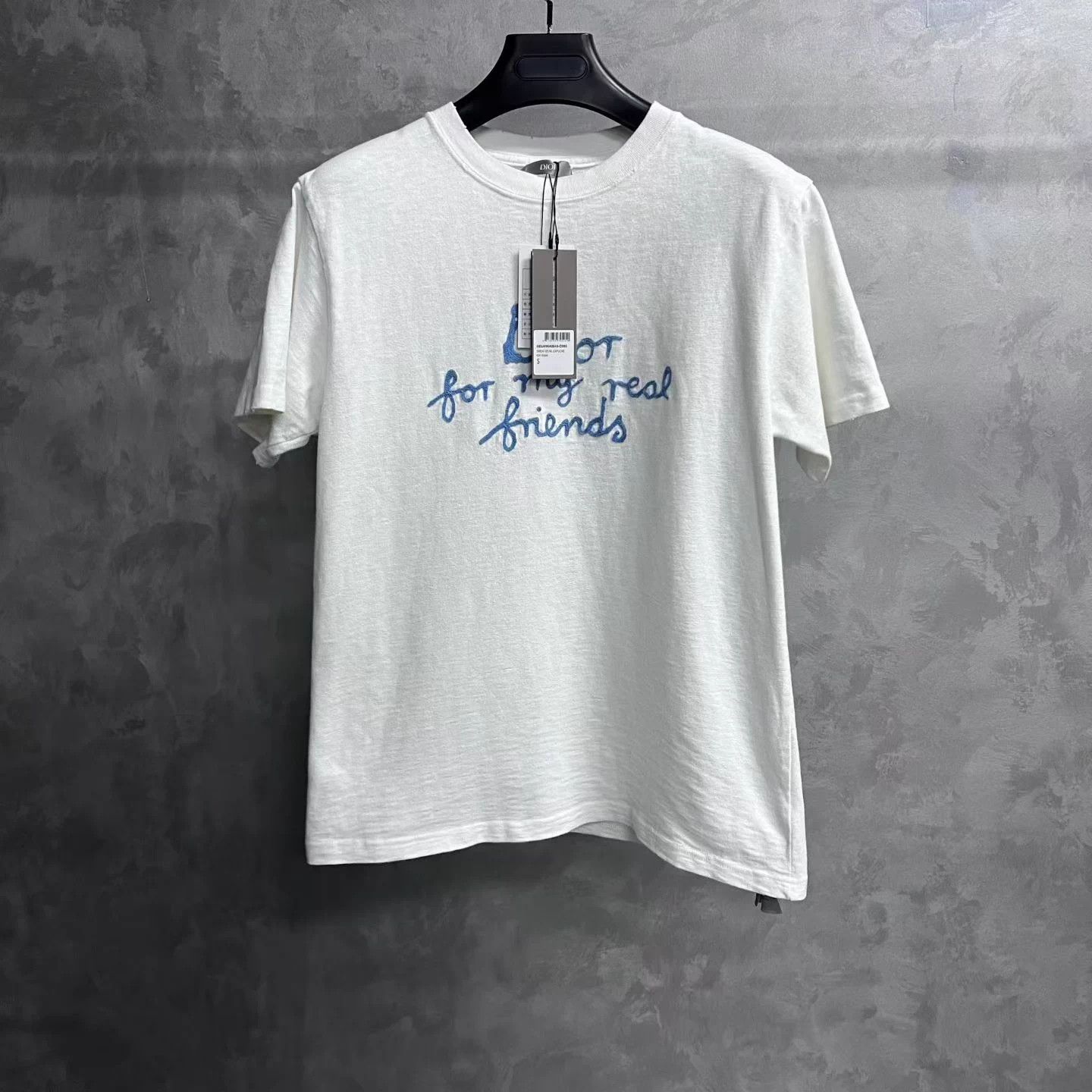 Dior Dior White Logo Embroidered Crewneck Short Sleeve Tee S Size US S / EU 44-46 / 1 - 1 Thumbnail