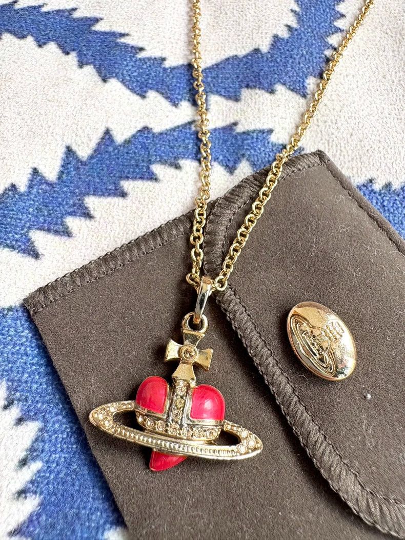 Vivienne Westwood Vivienne Westwood Vintage Gold Heart Necklace Size ONE SIZE - 1 Thumbnail