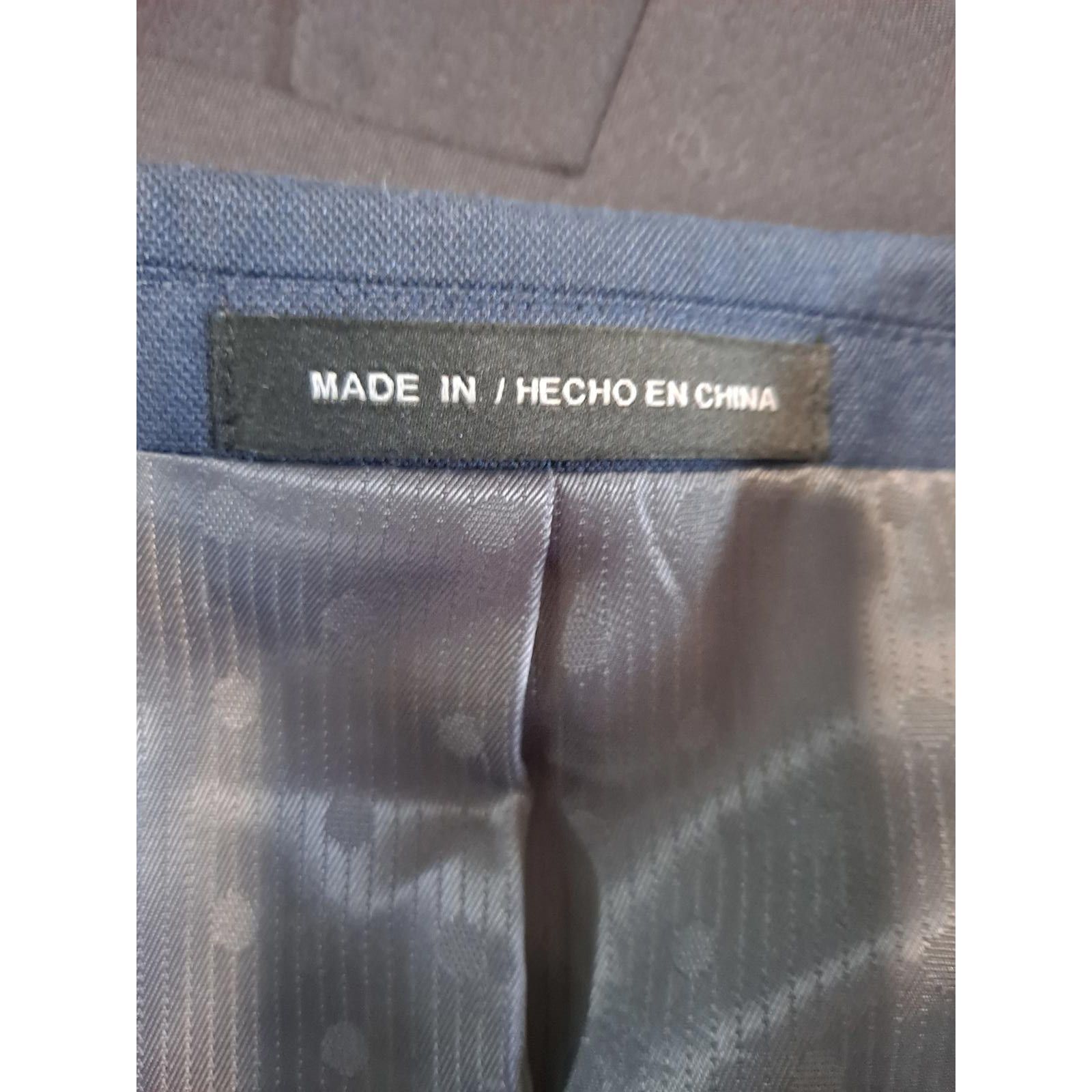 Perry Ellis Perry Ellis Portfolio Slim Fit Blue Suit Jacket Size 46R Size 46R - 4 Thumbnail