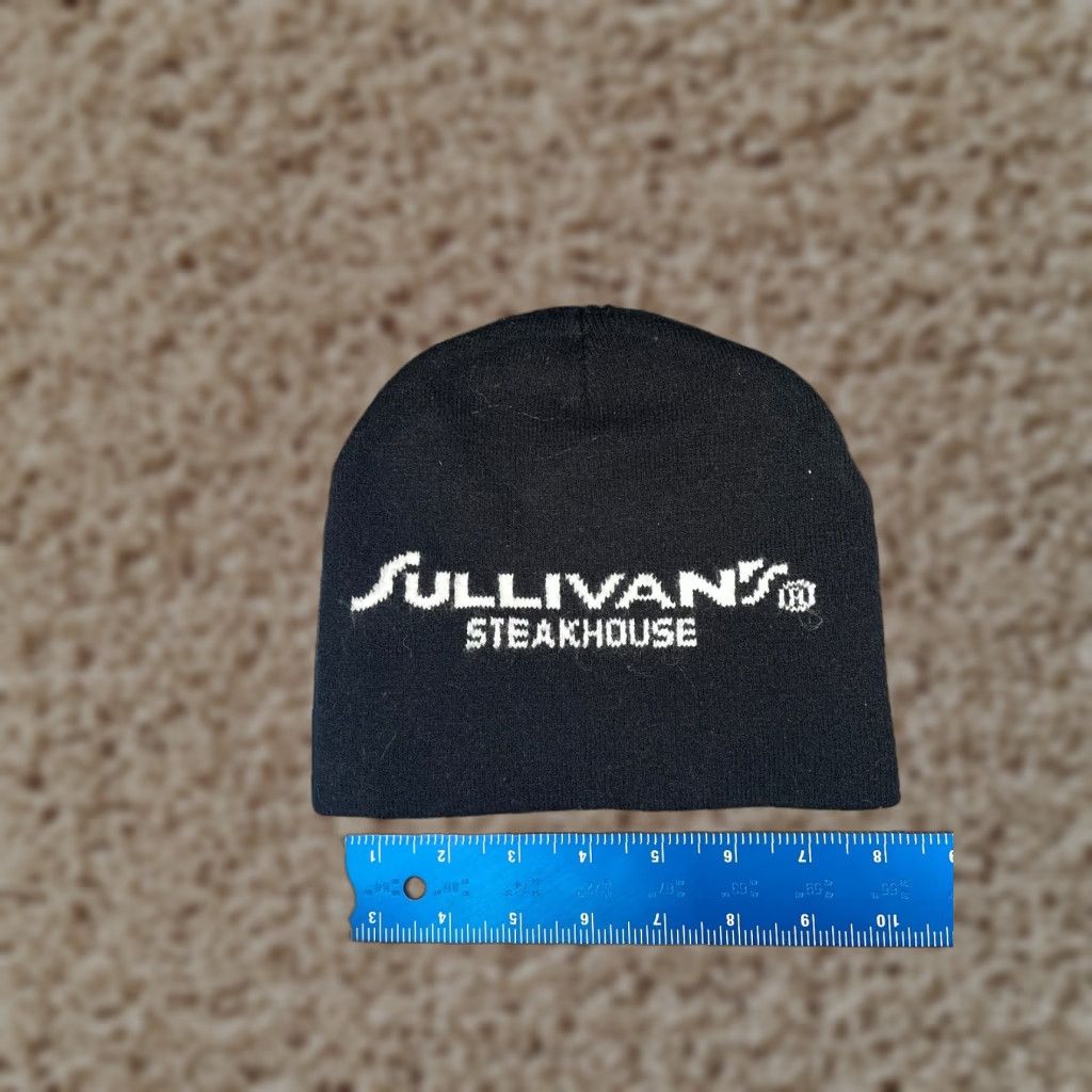 Vintage Sullivan's Steakhouse Beanie Toque Hat Adult One Size Black Knit 100% Acrylic Knits Beanie Mens Black Wool-free Knit Cap Size ONE SIZE - 1 Thumbnail