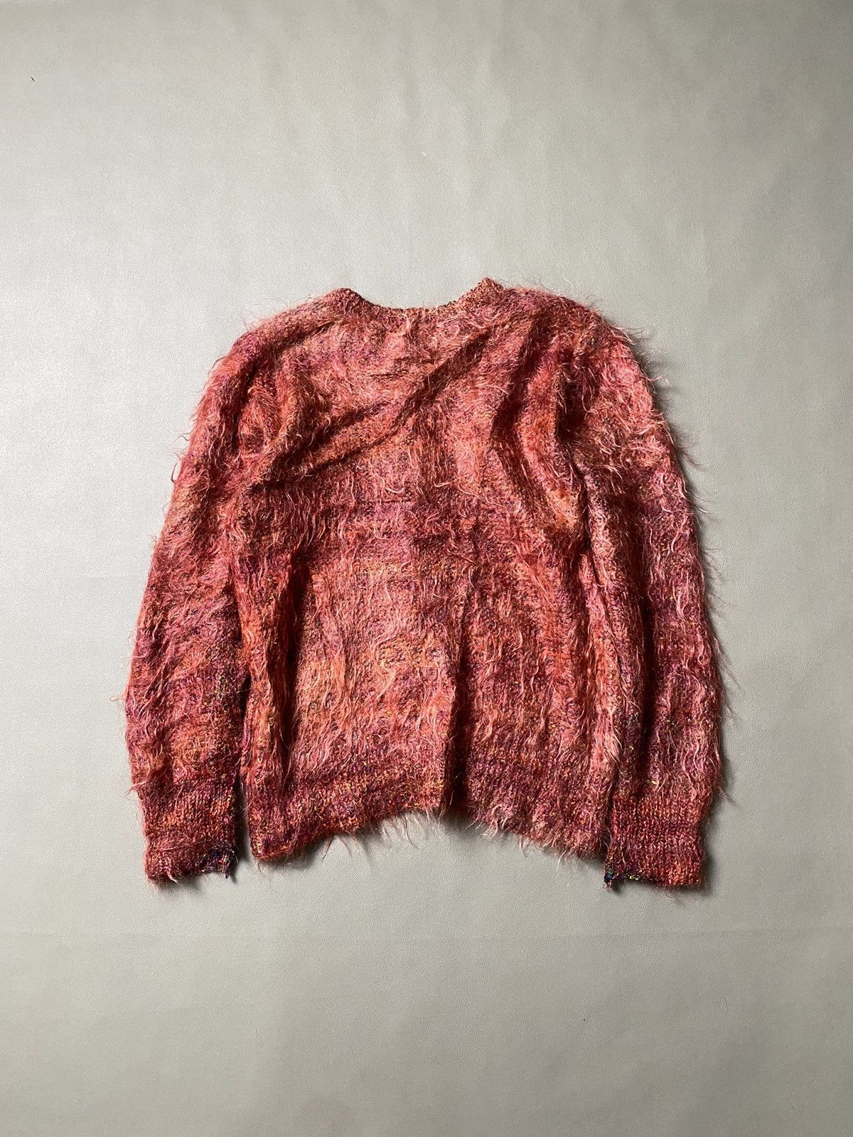 If Six Was Nine × Japanese Brand Poret Fuzzy Mohair Grunge Sweater Cardigan Size US M / EU 48-50 / 2 - 3 Thumbnail