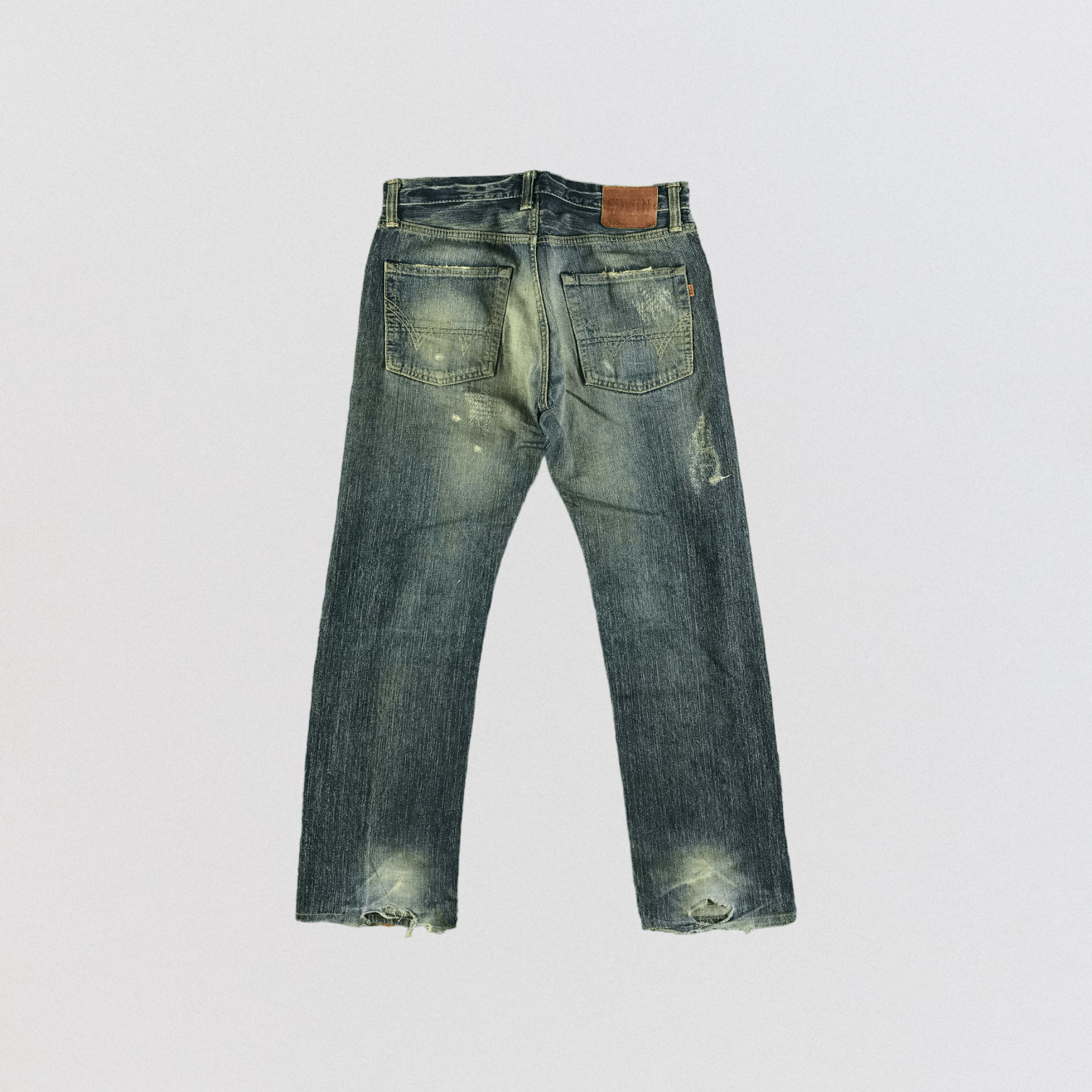Edwin Vintage Distress Edwin 505 Selvedge Jeans-JM3565 Size US 34 / EU 50 - 2 Thumbnail