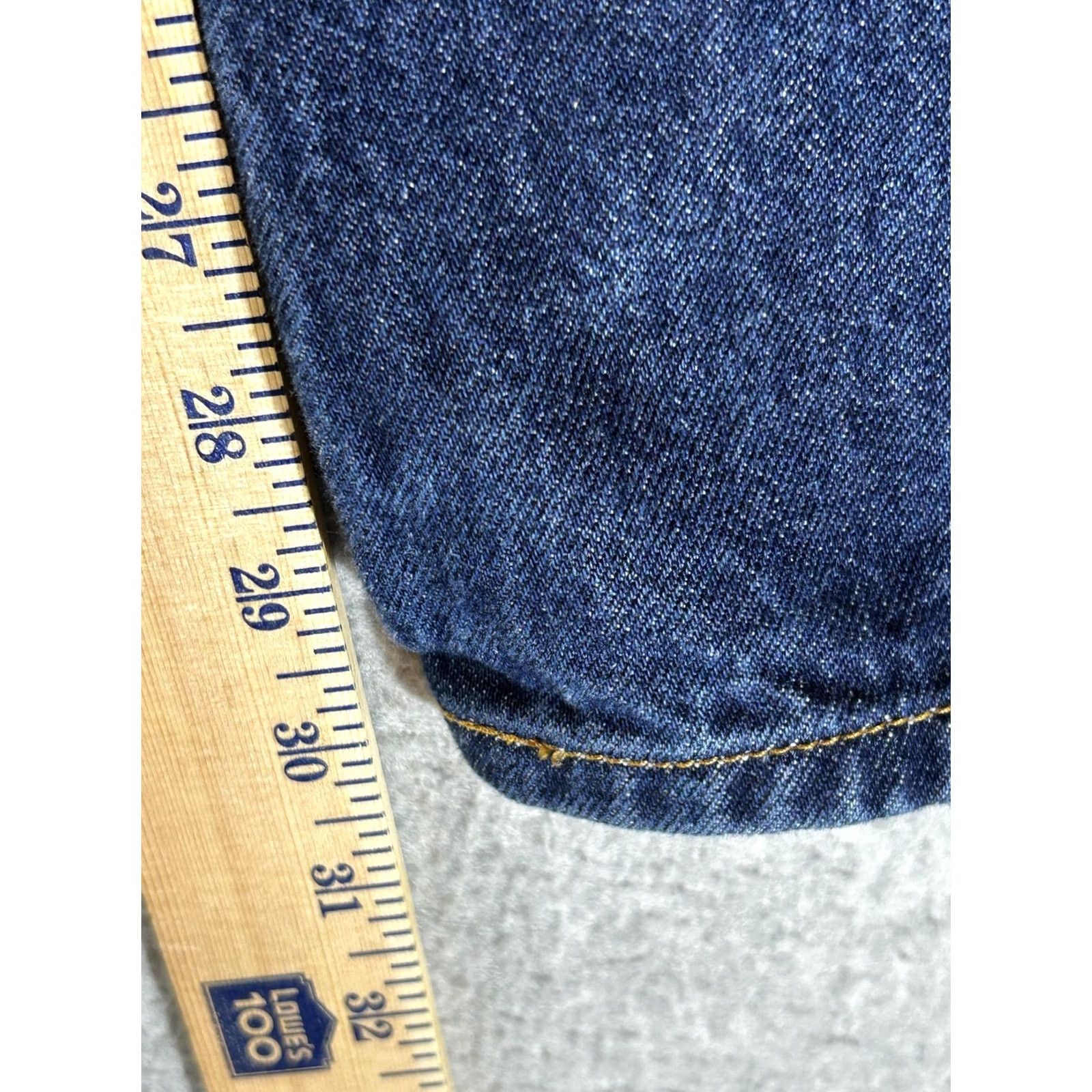Levi's Levi's 501 Jeans Mens 38x30 Straight Denim Blue Dark Wash Button Fly Vintage? Size US 38 / EU 54 - 5 Thumbnail