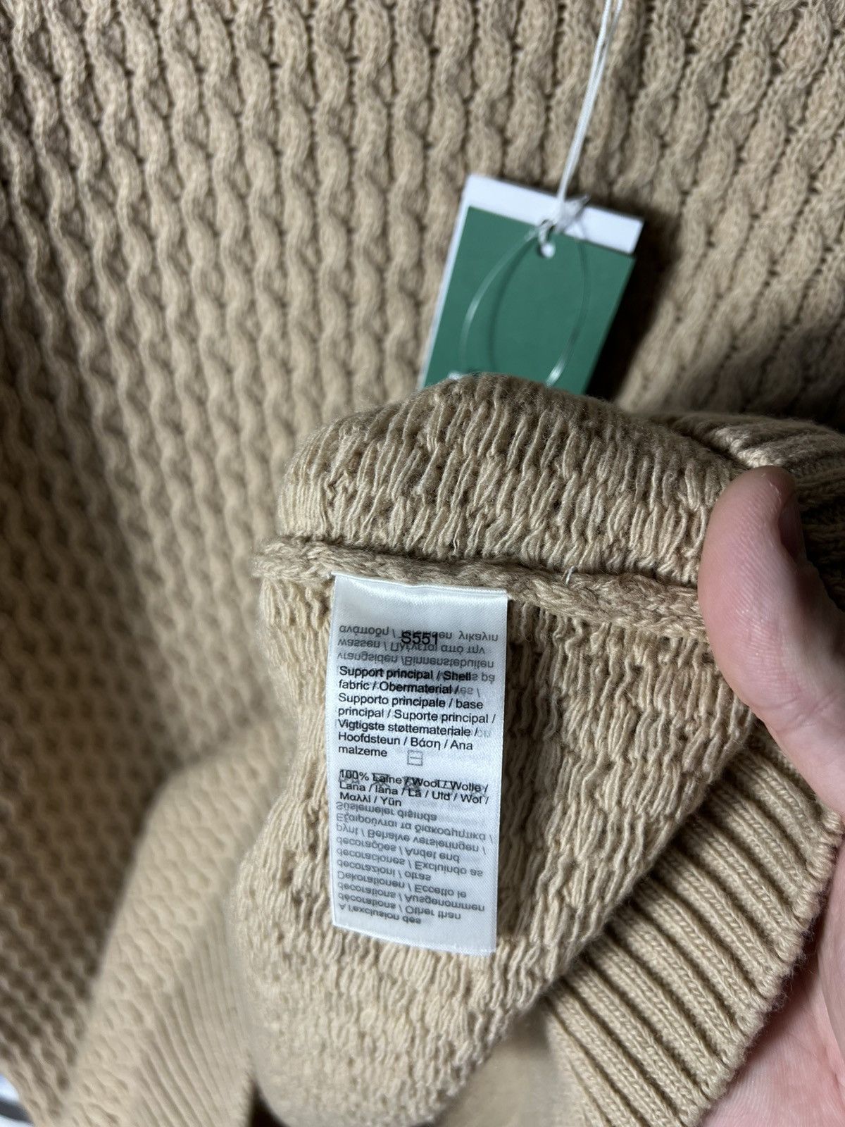 Lacoste 🔥 Lacoste Cable Knit Wool Sweater — FR 7 / XXL Size US XXL / EU 58 / 5 - 15 Thumbnail