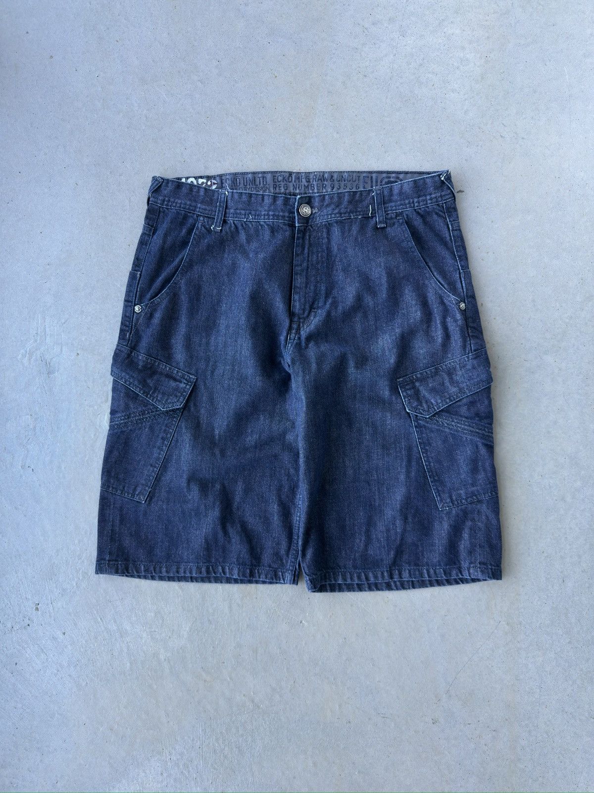 Southpole Vtg y2k Ecko Unltd. Baggy Denim Jeans Shorts Size US 36 / EU 52 - 1 Thumbnail