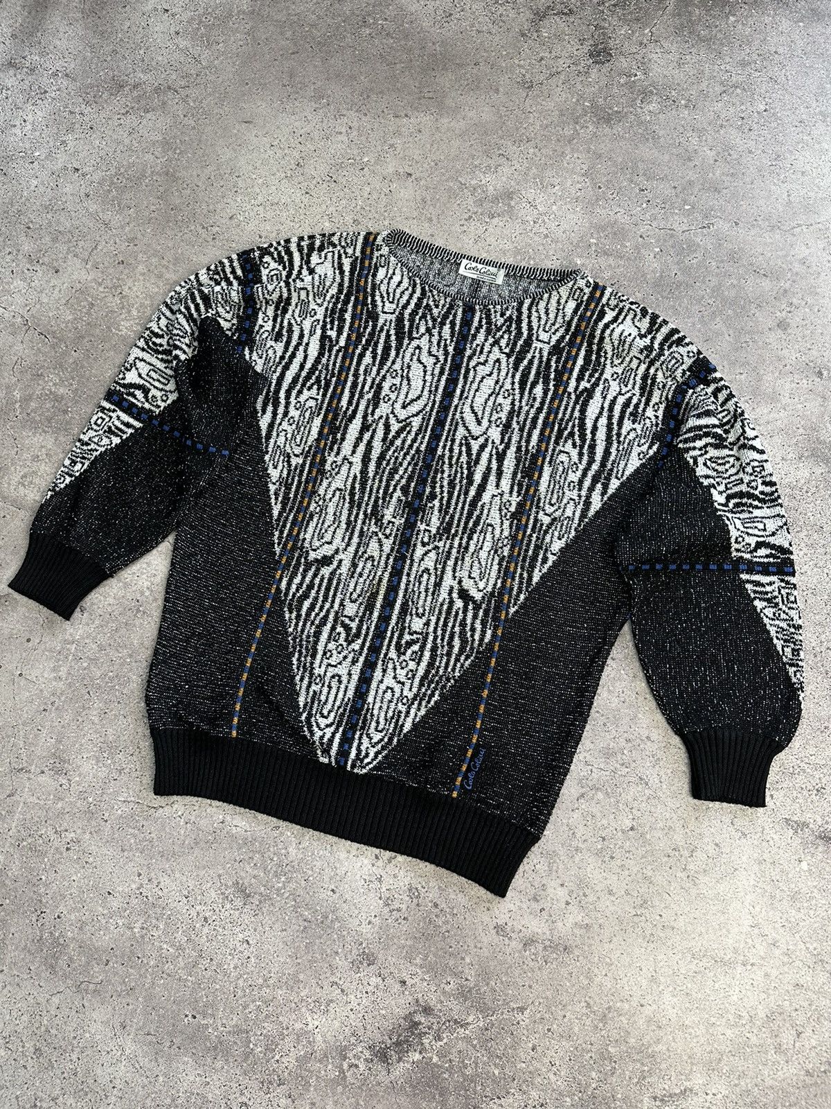 Coogi Vintage Carlo Colucci Knitted Sweater Coogi Style Archival Size US L / EU 52-54 / 3 - 4 Thumbnail