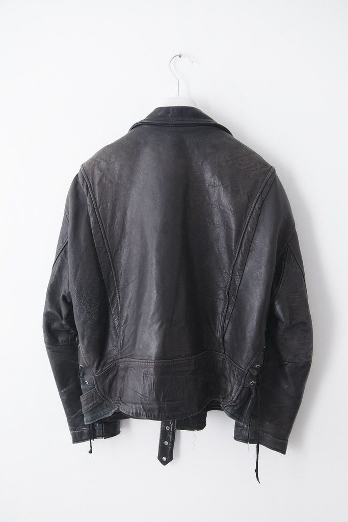 Vintage Vintage black leather perfecto jacket Size US L / EU 52-54 / 3 - 3 Thumbnail