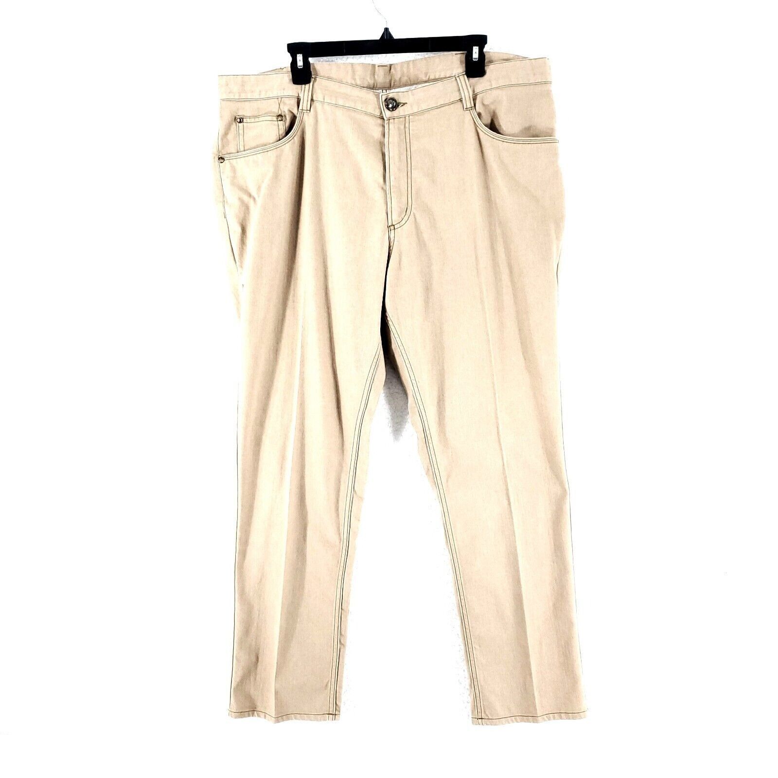Designer Borelio Tan Denim Jeans 41/30 Mid Rise Size US 40 / EU 56 - 1 Thumbnail