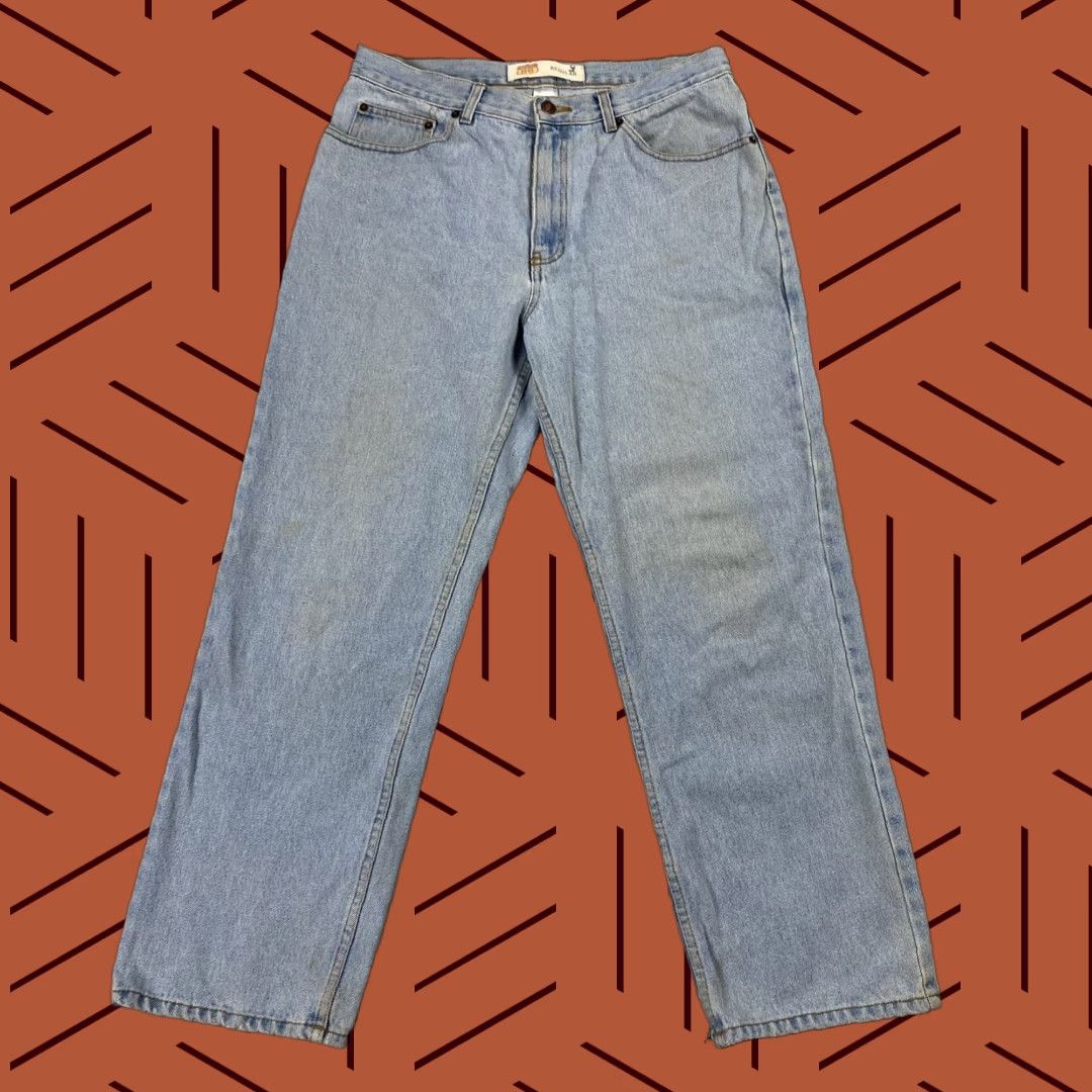 Route 66 ROUTE 66 MEN Jeans 34x30 Regular Distressed Medium Denim Blue 5-Pocket Straight American Mens Size US 34 / EU 50 - 1 Thumbnail