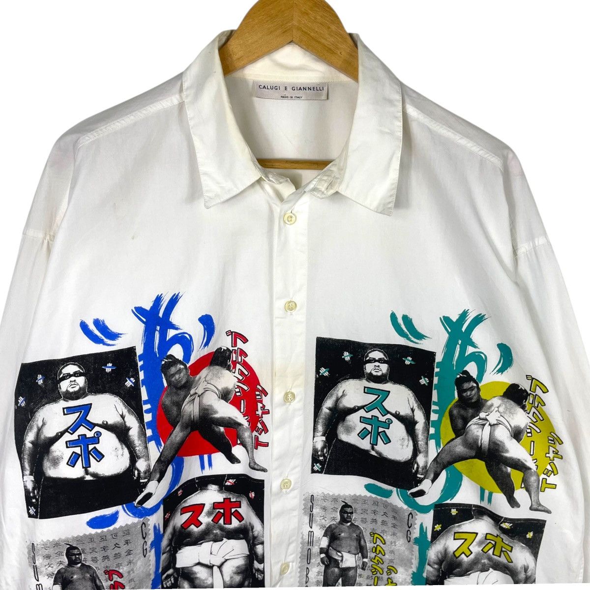 Calugi e Gianelli ARCHICE💥 CALUGI E GIANNELLI SUMO VINTAGE SHIRT Size US XL / EU 56 / 4 - 4 Thumbnail