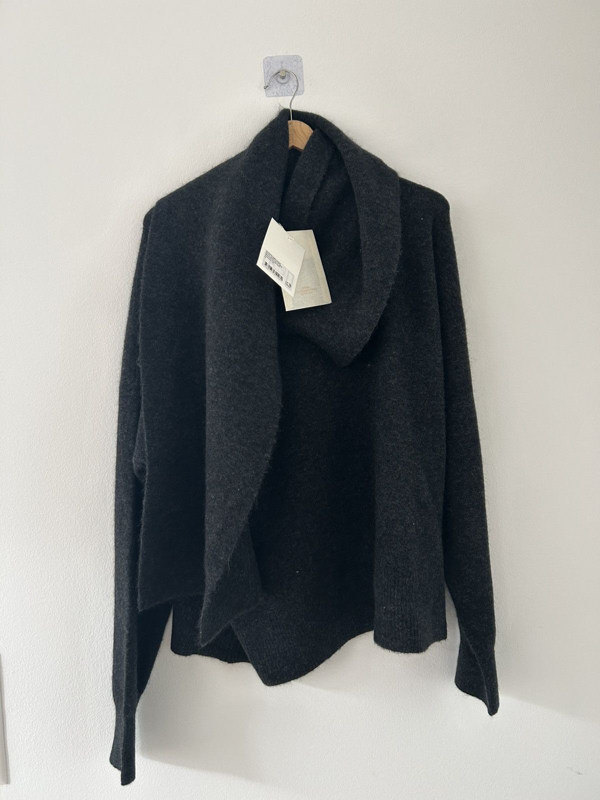 Toteme Draped scarf wool blend knit jumper Size M / US 6-8 / IT 42-44 - 3 Thumbnail